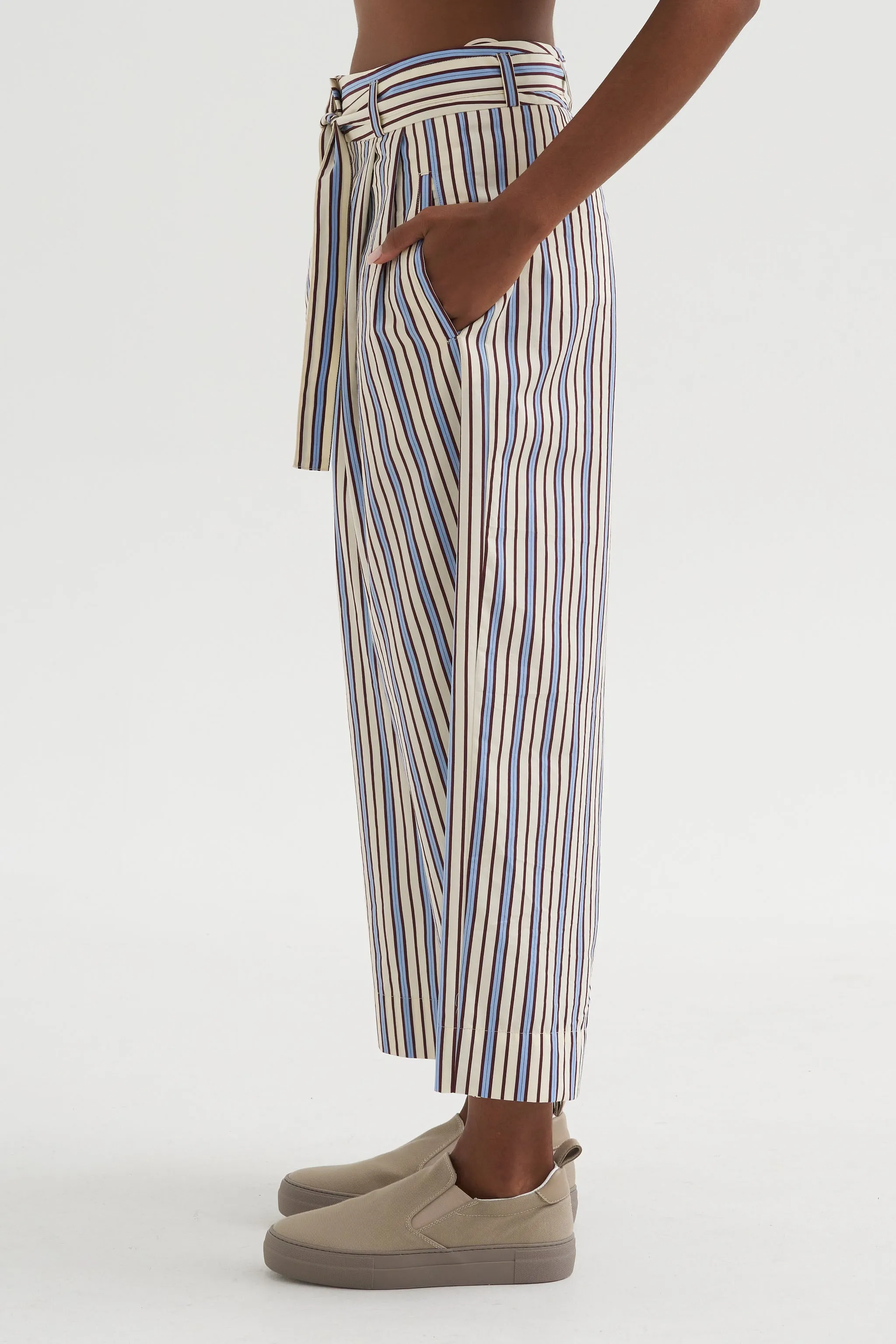 Fancy Stripe 1 Pants, Baltic Blue sold by Kick Pleat product image thumbnail 3
