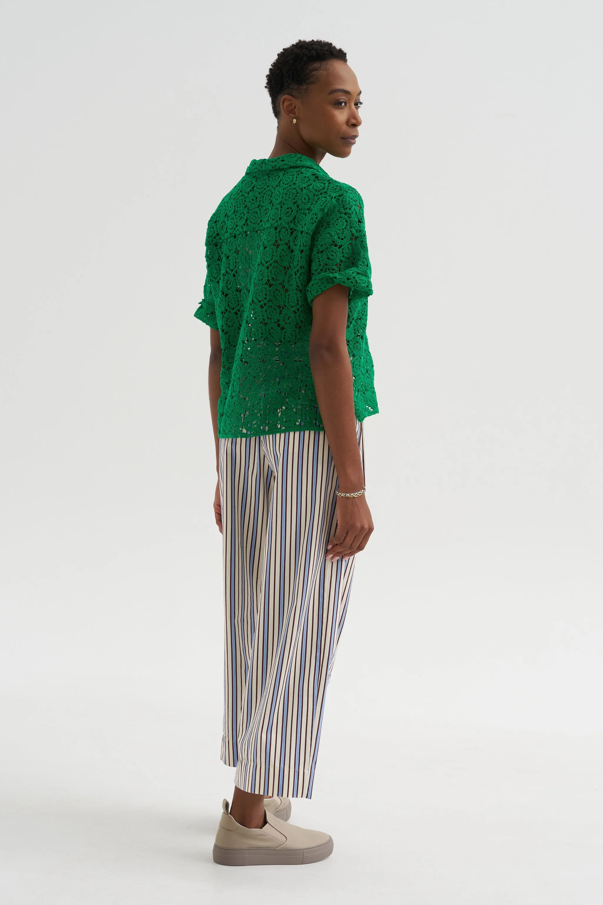 Fancy Stripe 1 Pants, Baltic Blue sold by Kick Pleat product image thumbnail 5