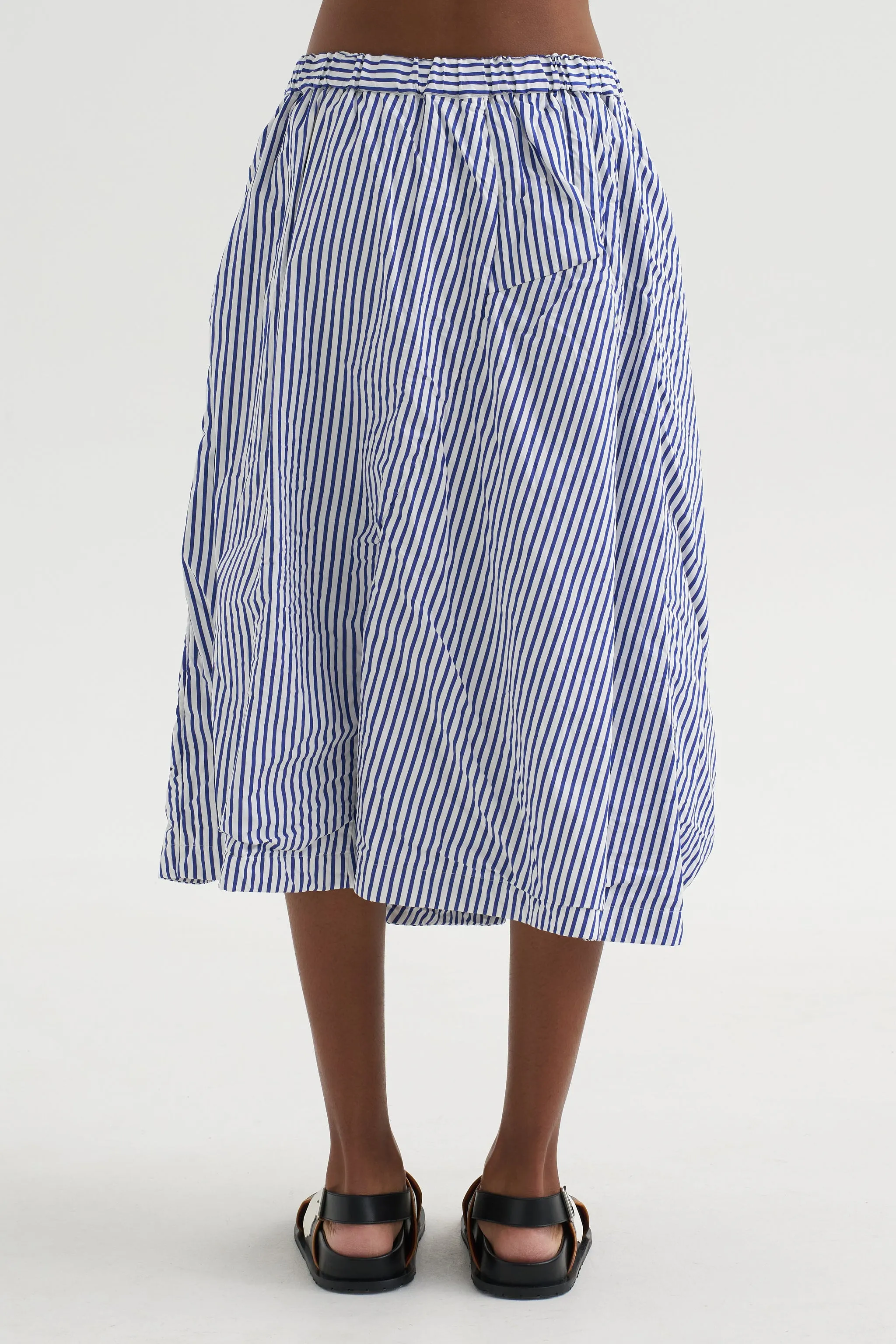 Stripe Skirt, White & Blue sold by Kick Pleat product image thumbnail 4