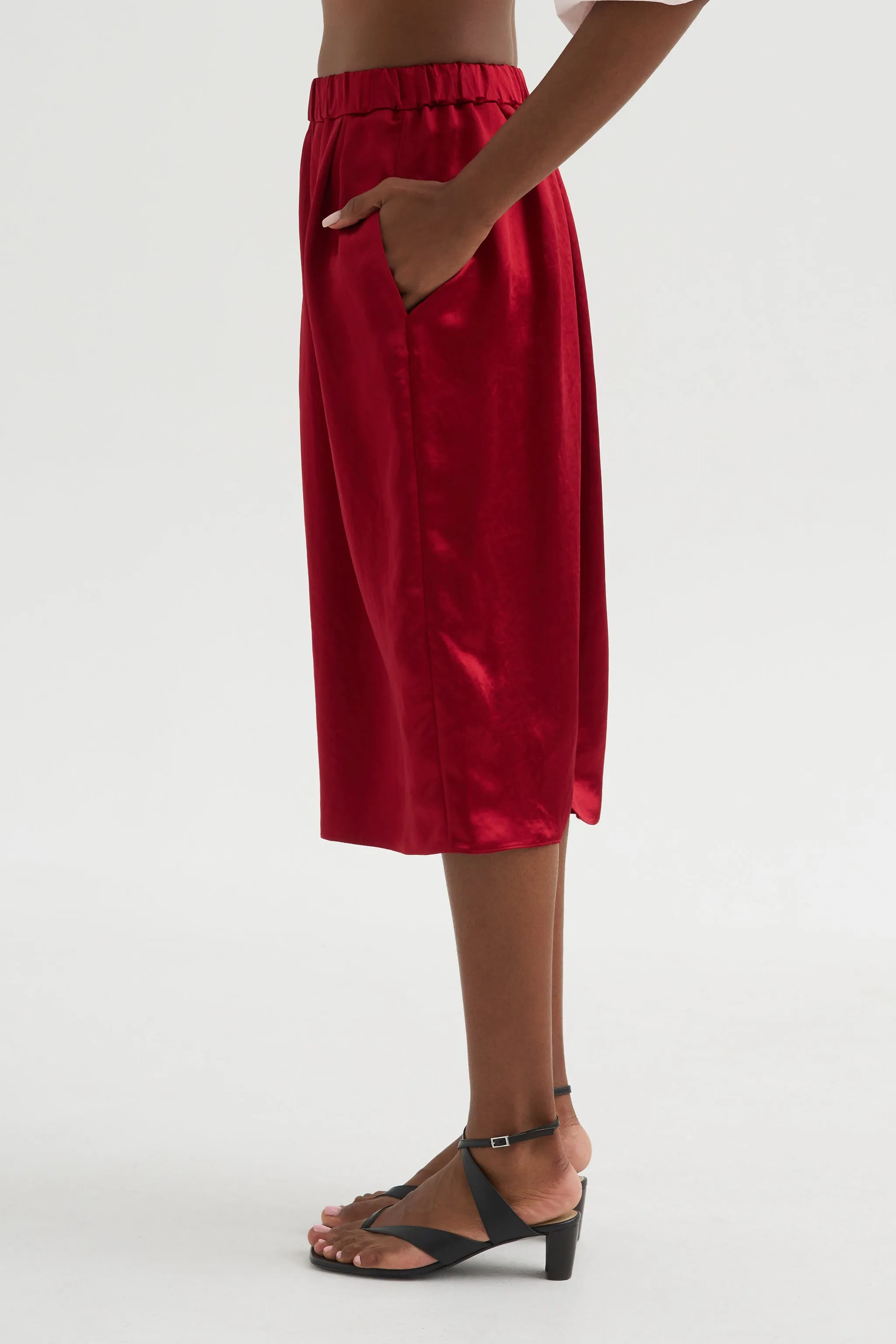 Tulip Skirt, Scarlet sold by Kick Pleat product image thumbnail 3