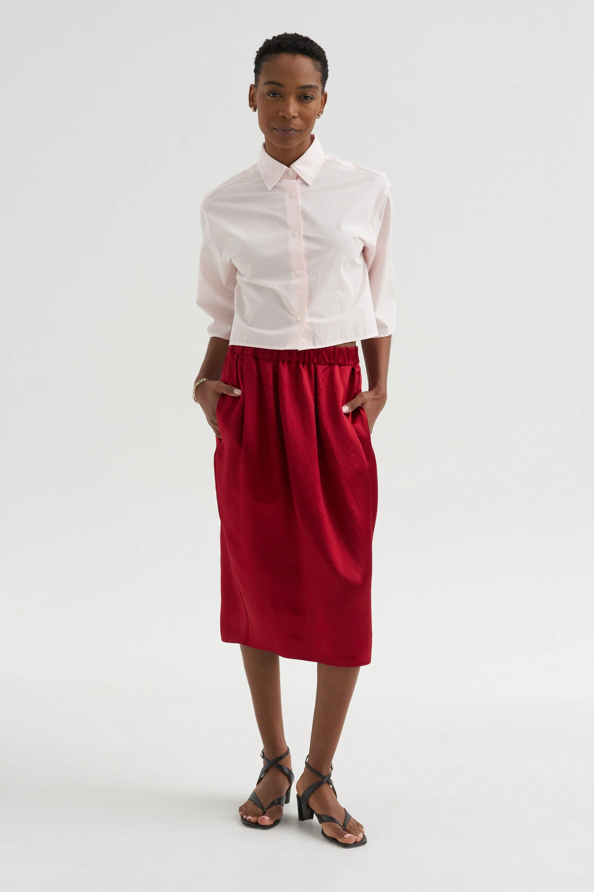 Tulip Skirt, Scarlet sold by Kick Pleat product image thumbnail 5