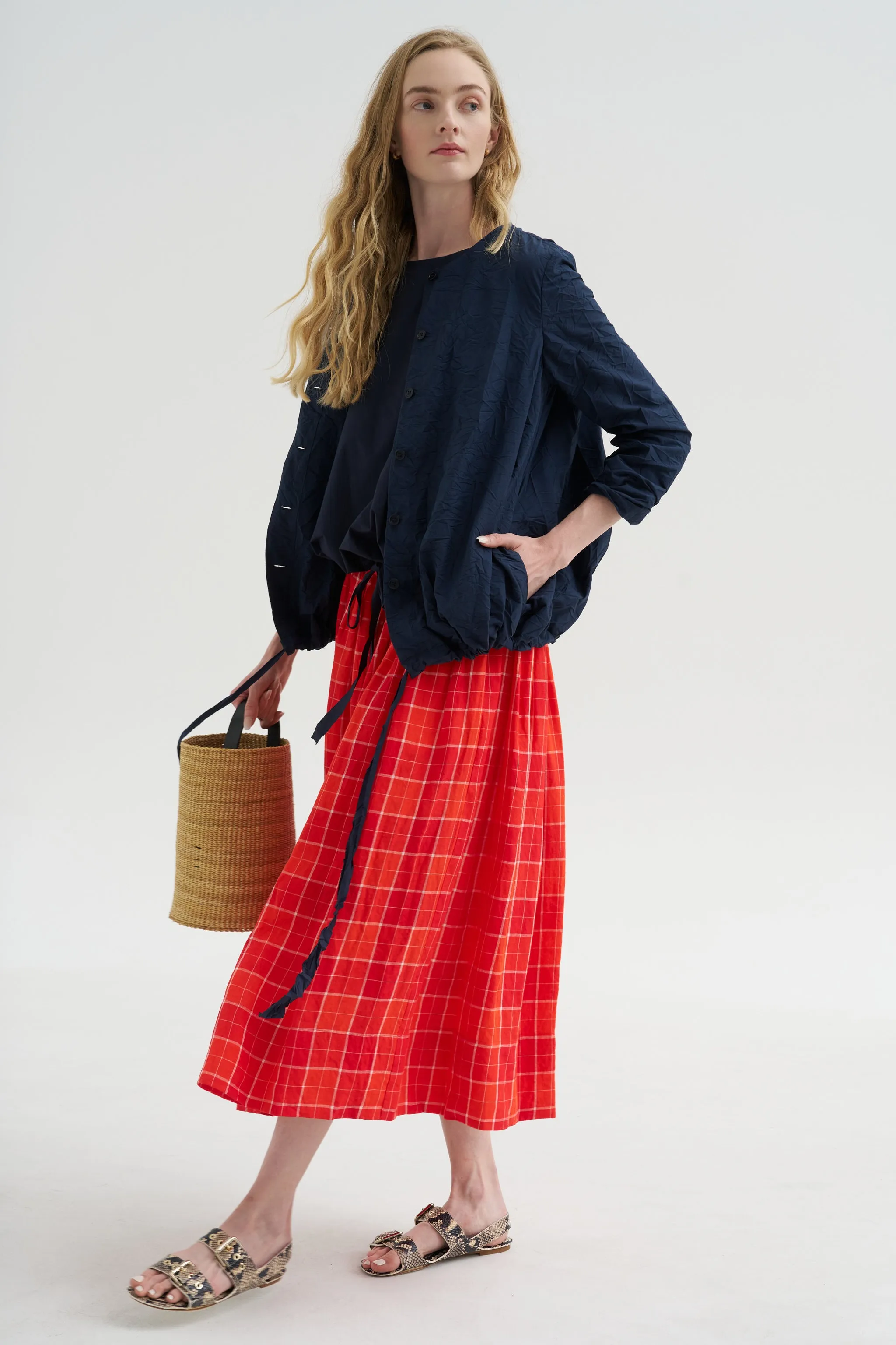 Poplin Top, Abyss sold by Kick Pleat product image thumbnail 5