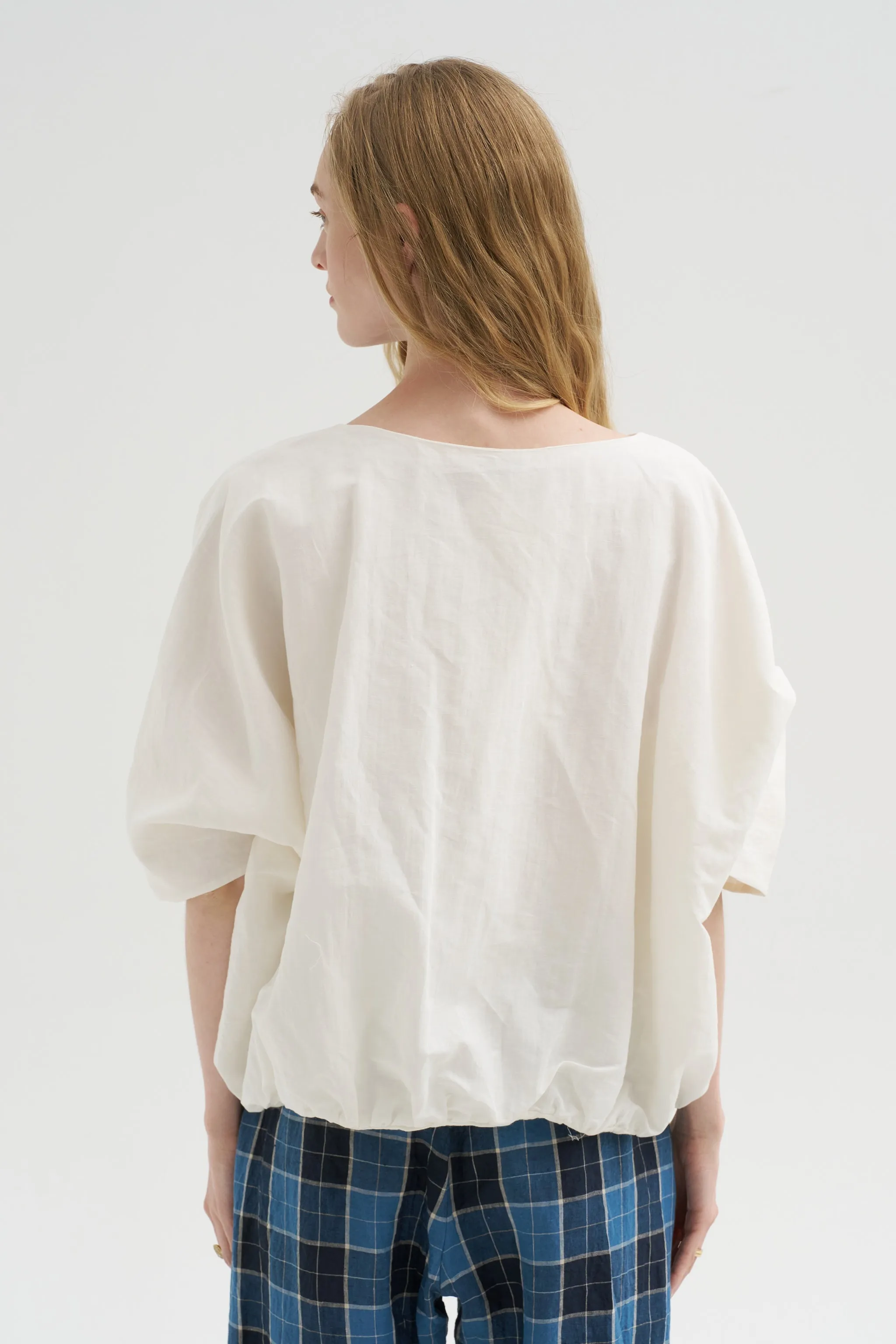 Rolled Sleeve Shirt, Meringue sold by Kick Pleat product image thumbnail 4