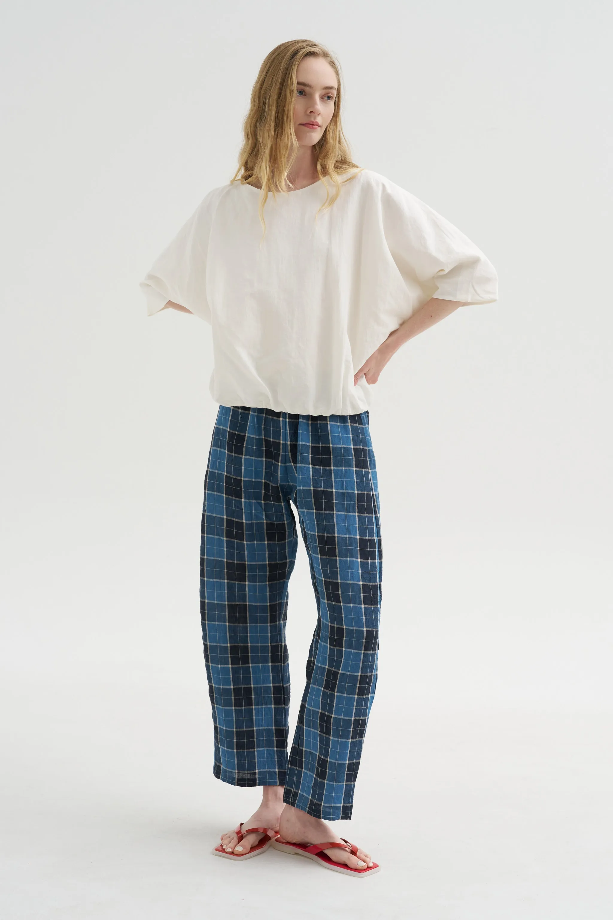 Rolled Sleeve Shirt, Meringue sold by Kick Pleat