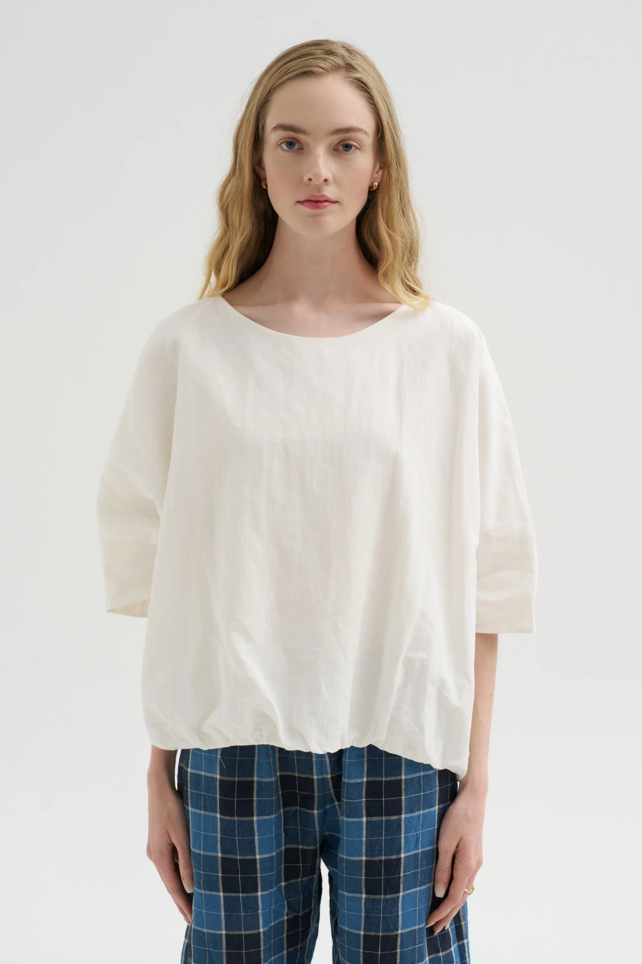Rolled Sleeve Shirt, Meringue sold by Kick Pleat product image thumbnail 2