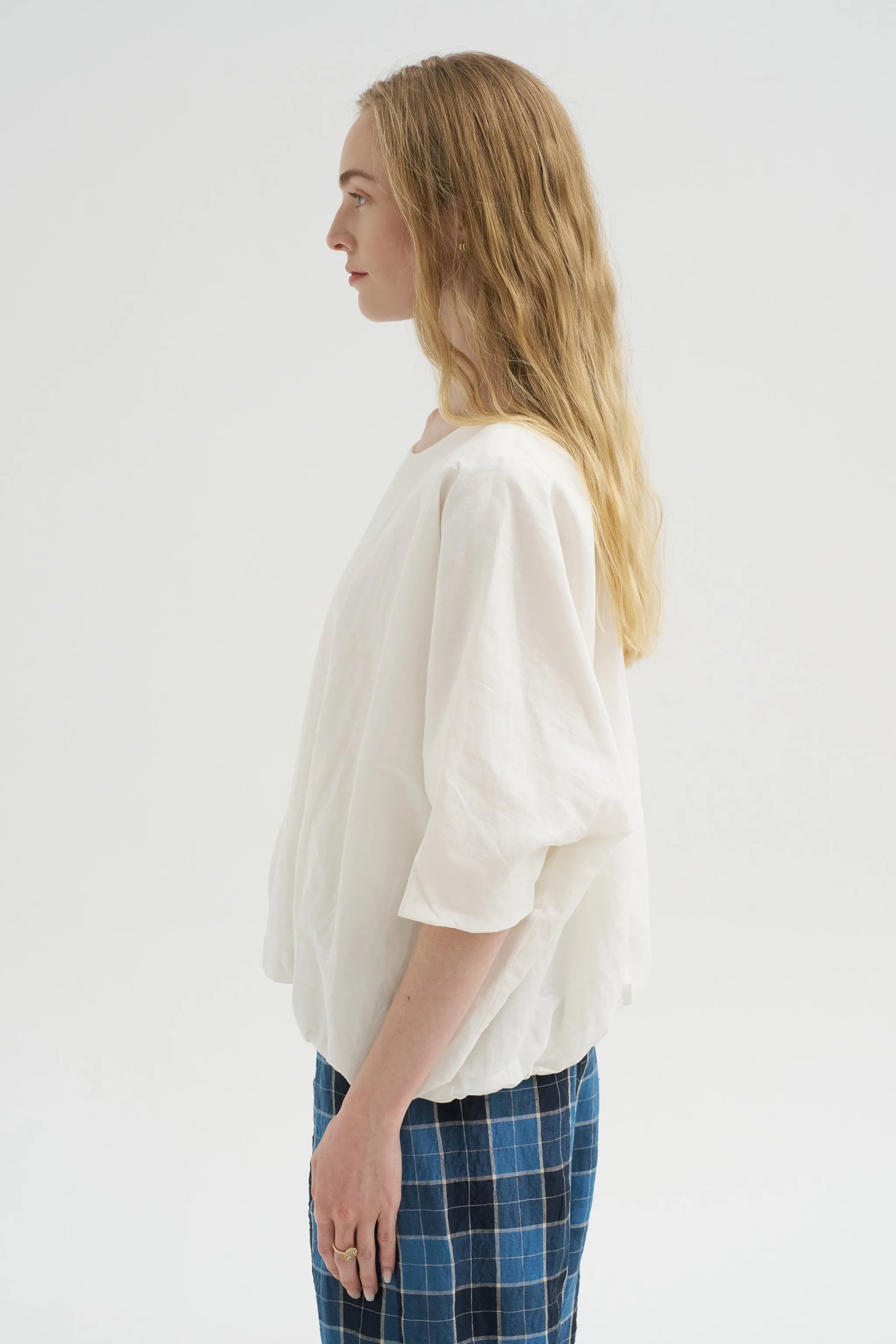 Rolled Sleeve Shirt, Meringue sold by Kick Pleat product image thumbnail 3