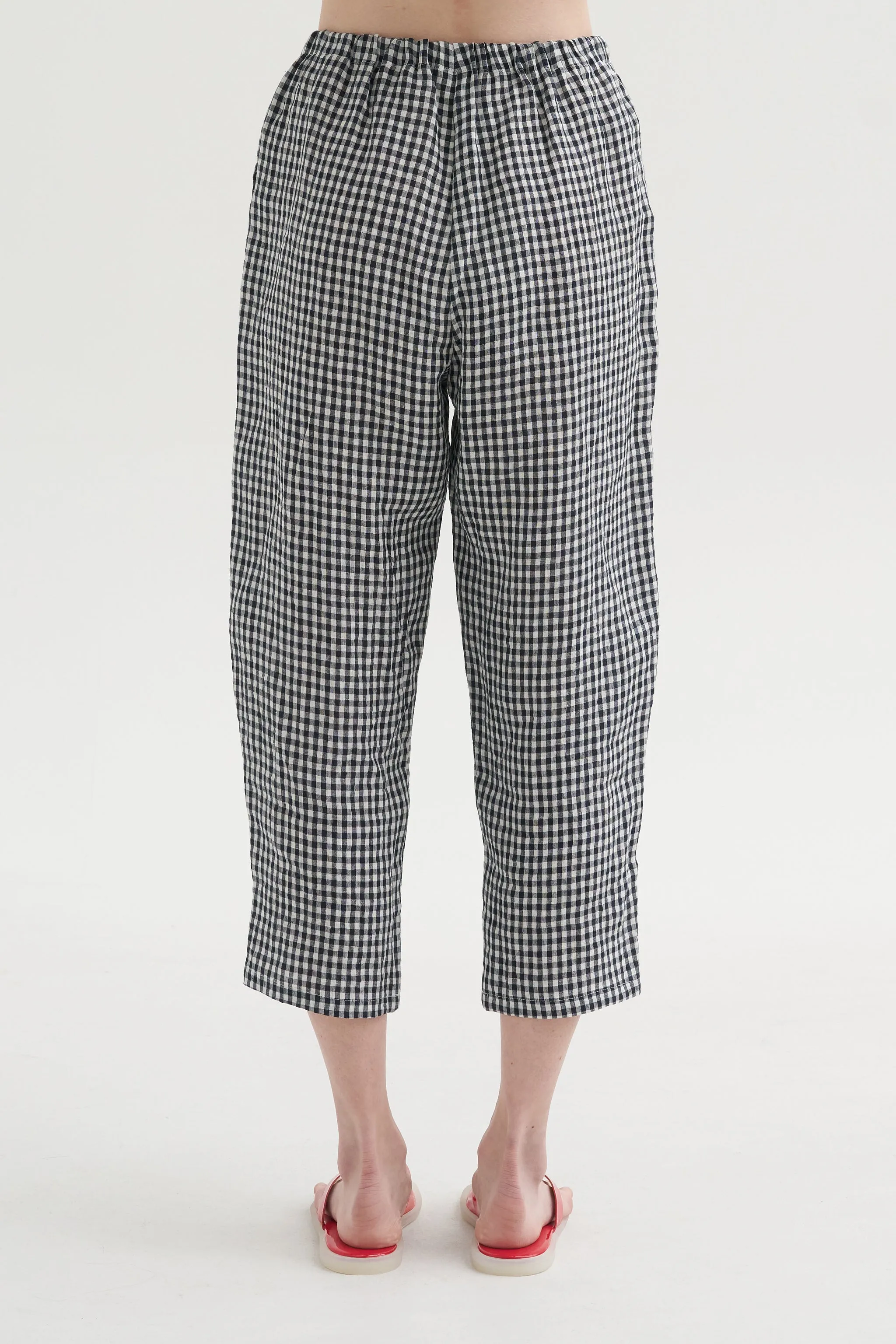 Vichy Linen Trousers, Abyss sold by Kick Pleat product image thumbnail 4