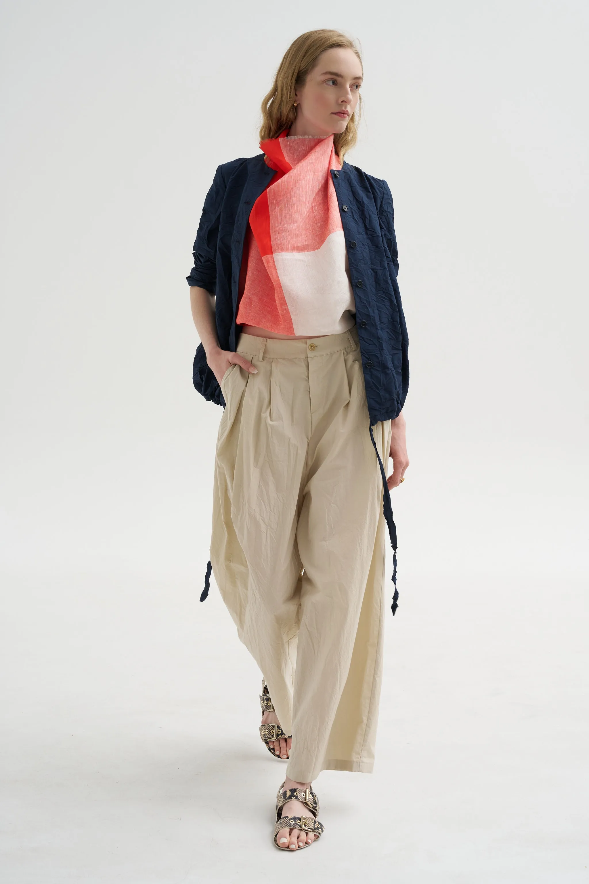 Tech Poplin Trousers, Cappucino sold by Kick Pleat product image thumbnail 5