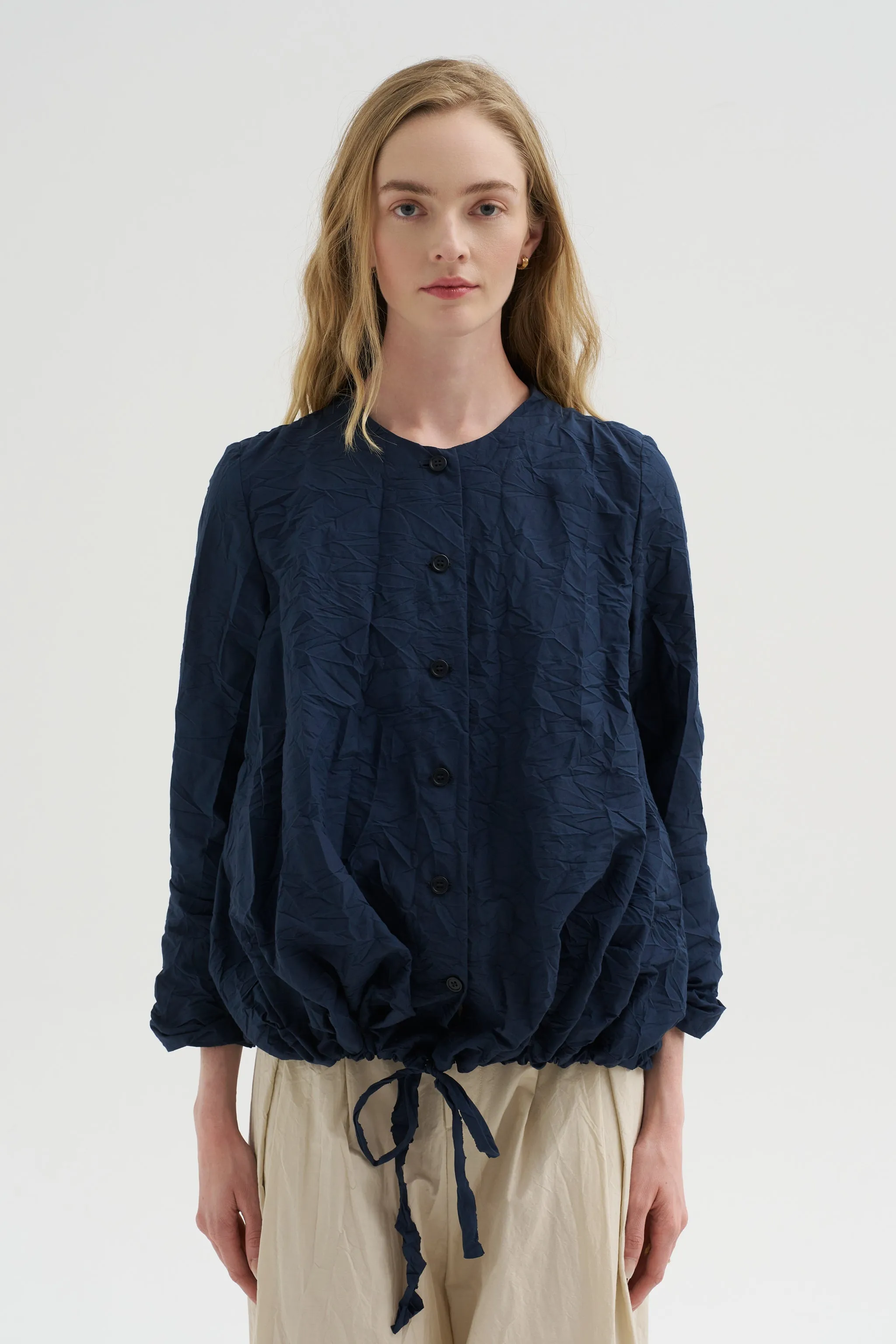 Crinkle Poplin Jacket, Abyss sold by Kick Pleat product image thumbnail 2
