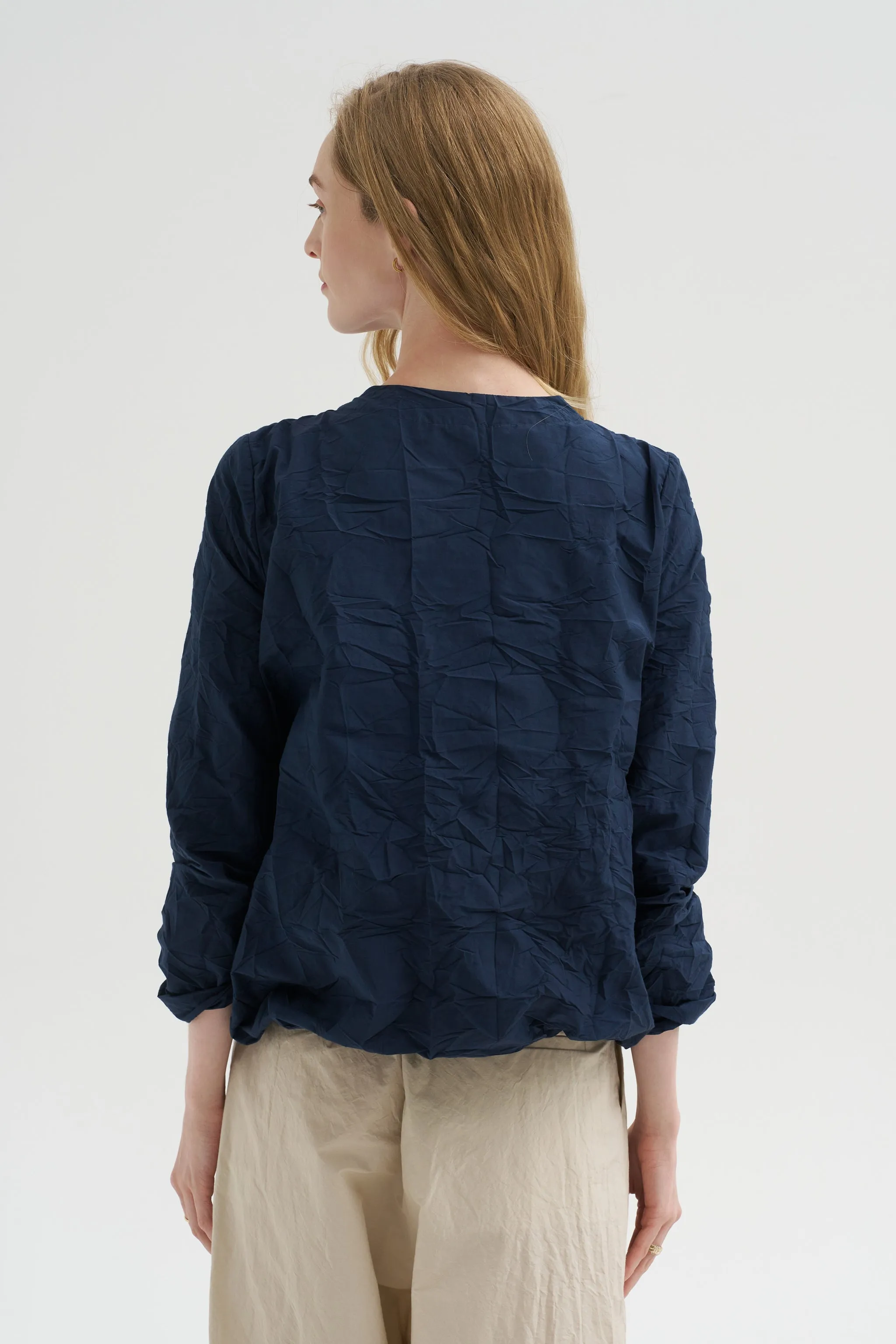 Crinkle Poplin Jacket, Abyss sold by Kick Pleat product image thumbnail 4