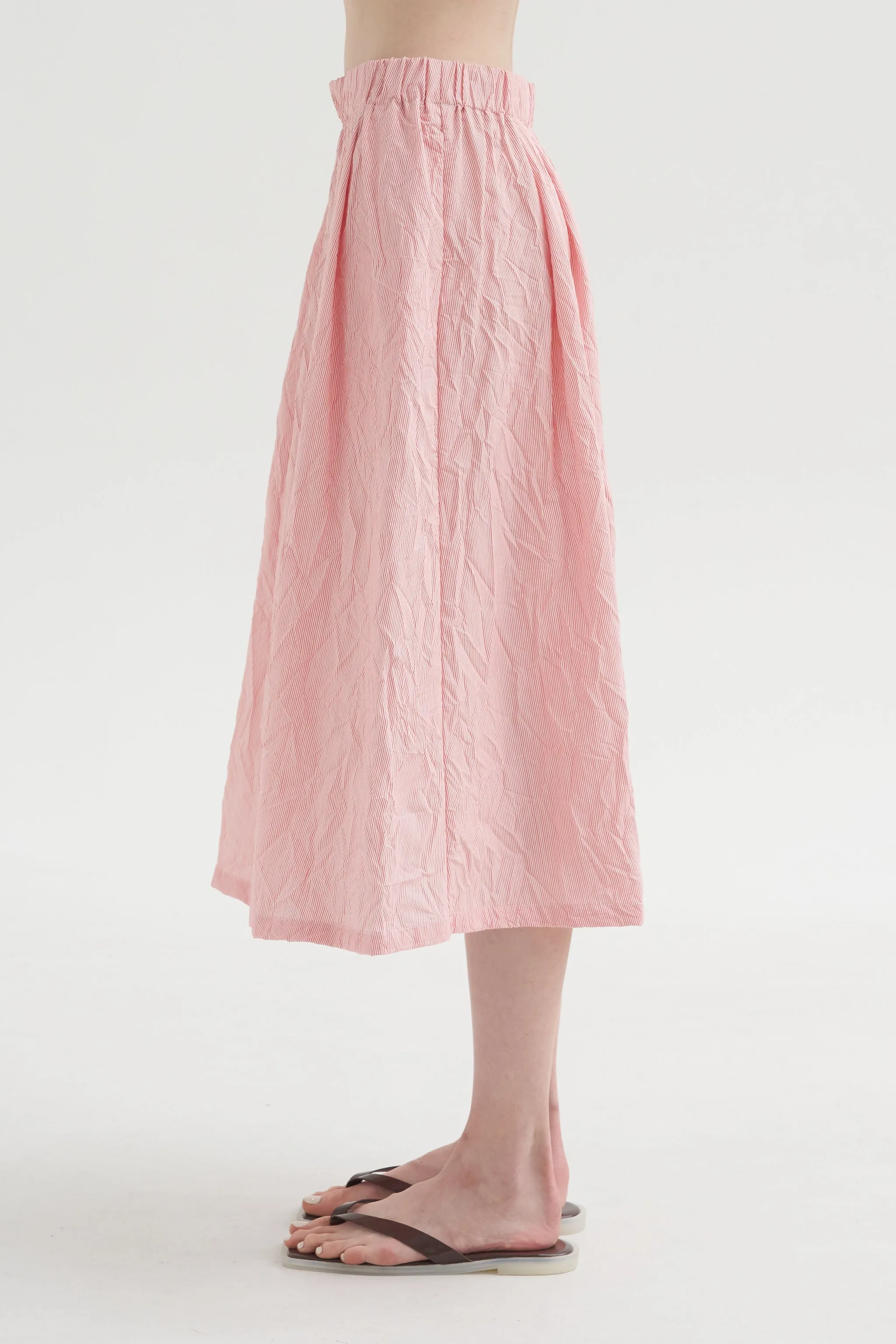 Crinkle Taffeta Skirt, Tomato sold by Kick Pleat product image thumbnail 3