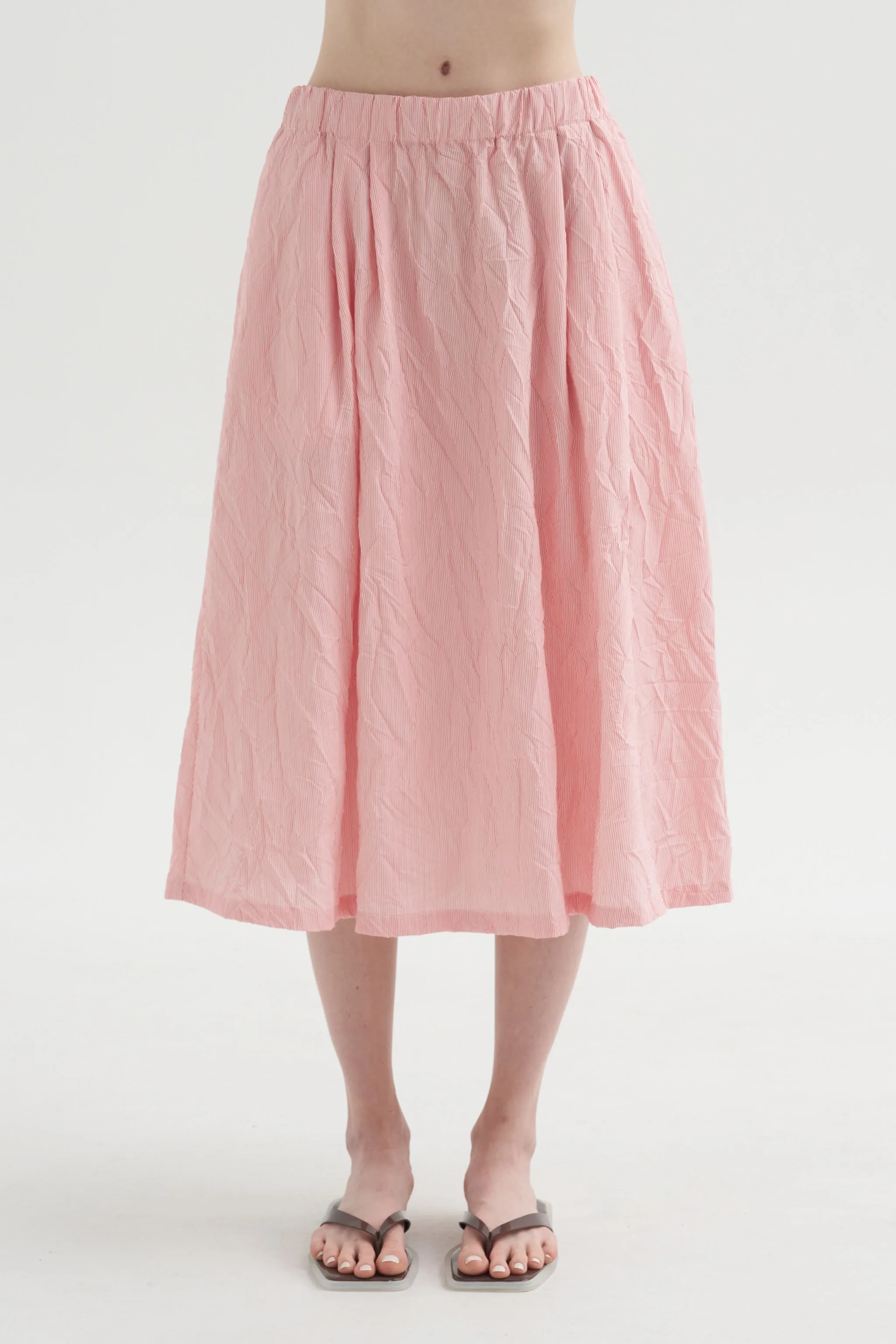 Crinkle Taffeta Skirt, Tomato sold by Kick Pleat product image thumbnail 2