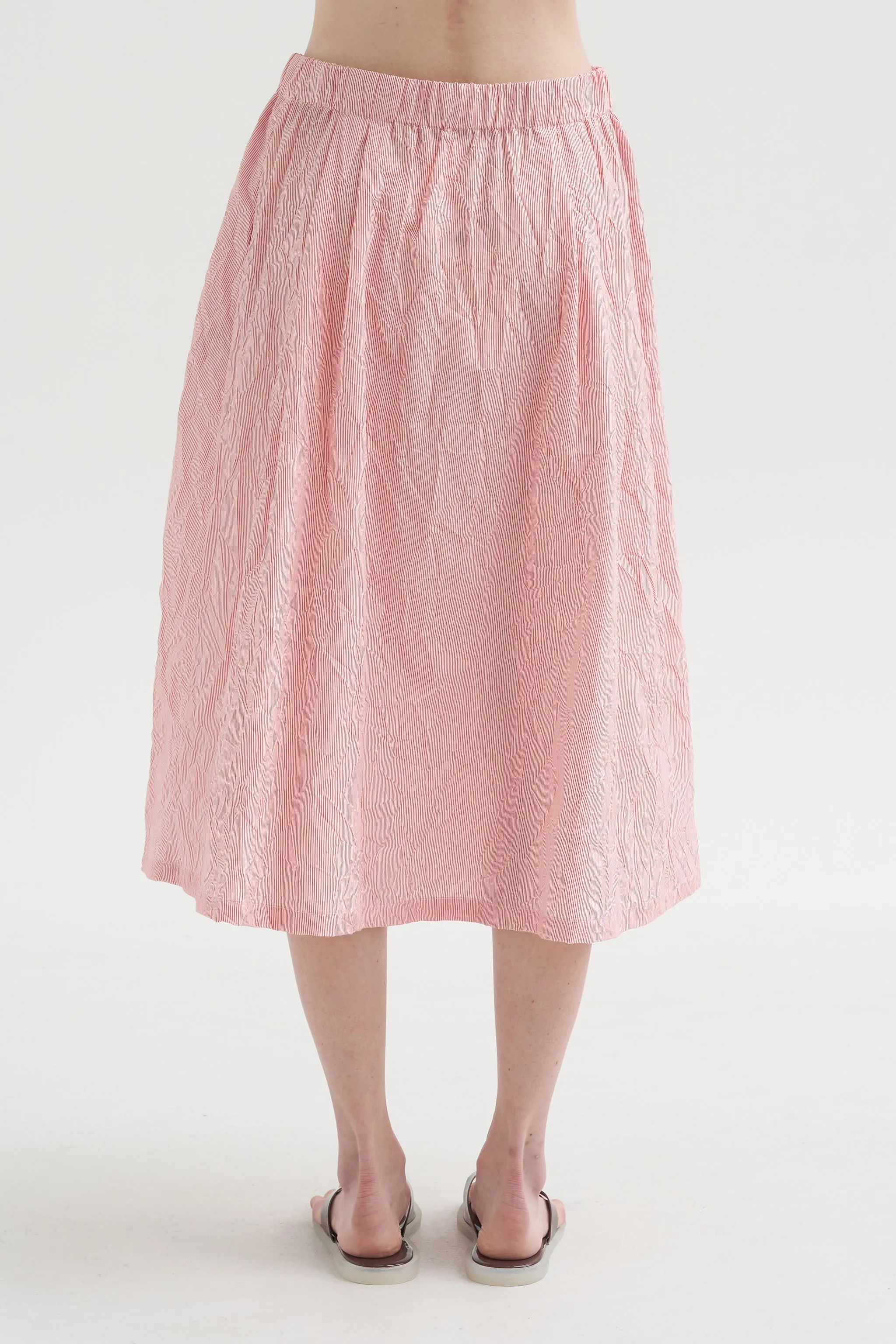 Crinkle Taffeta Skirt, Tomato sold by Kick Pleat product image thumbnail 4