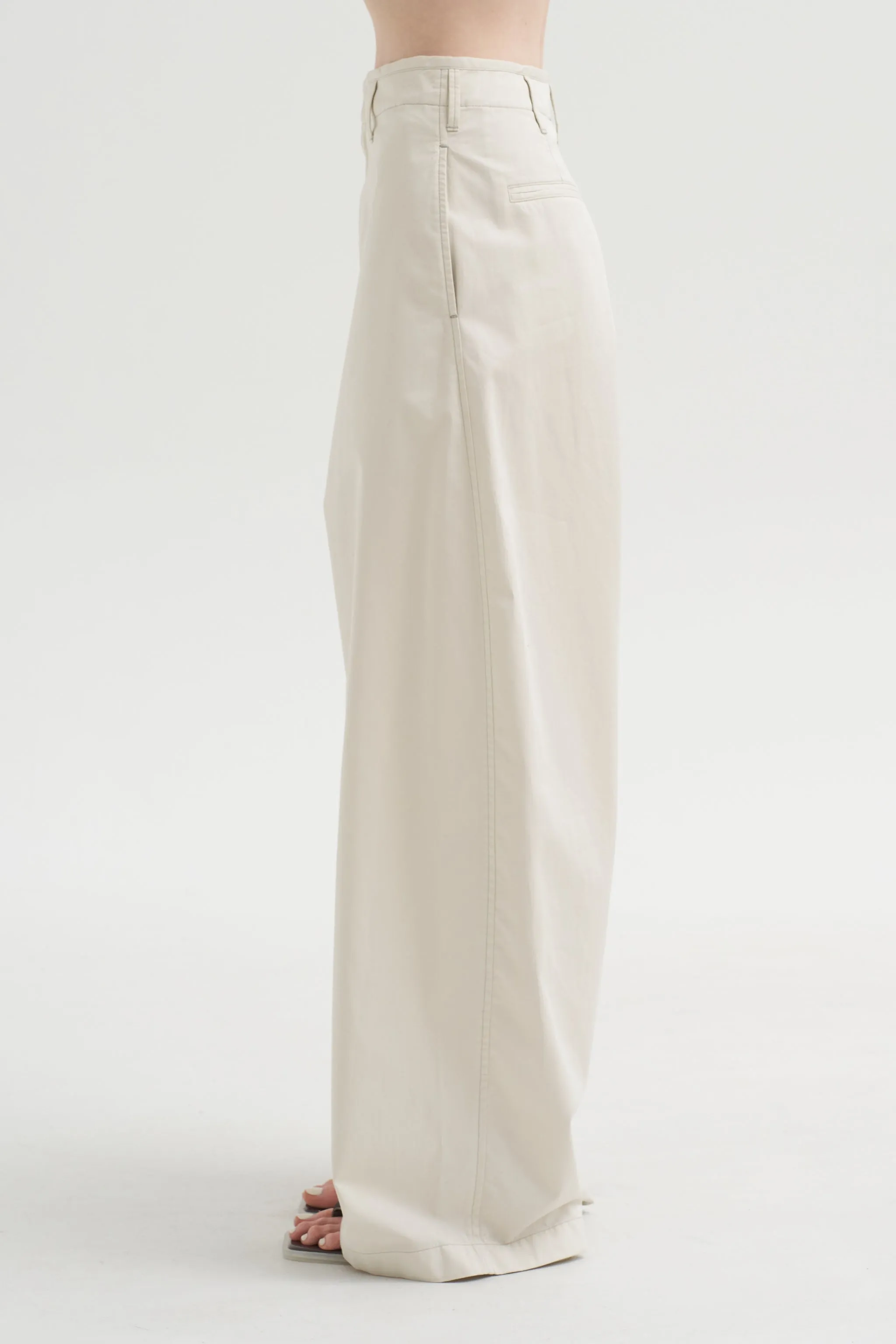 Large Chino, Rice Powder sold by Kick Pleat product image thumbnail 3