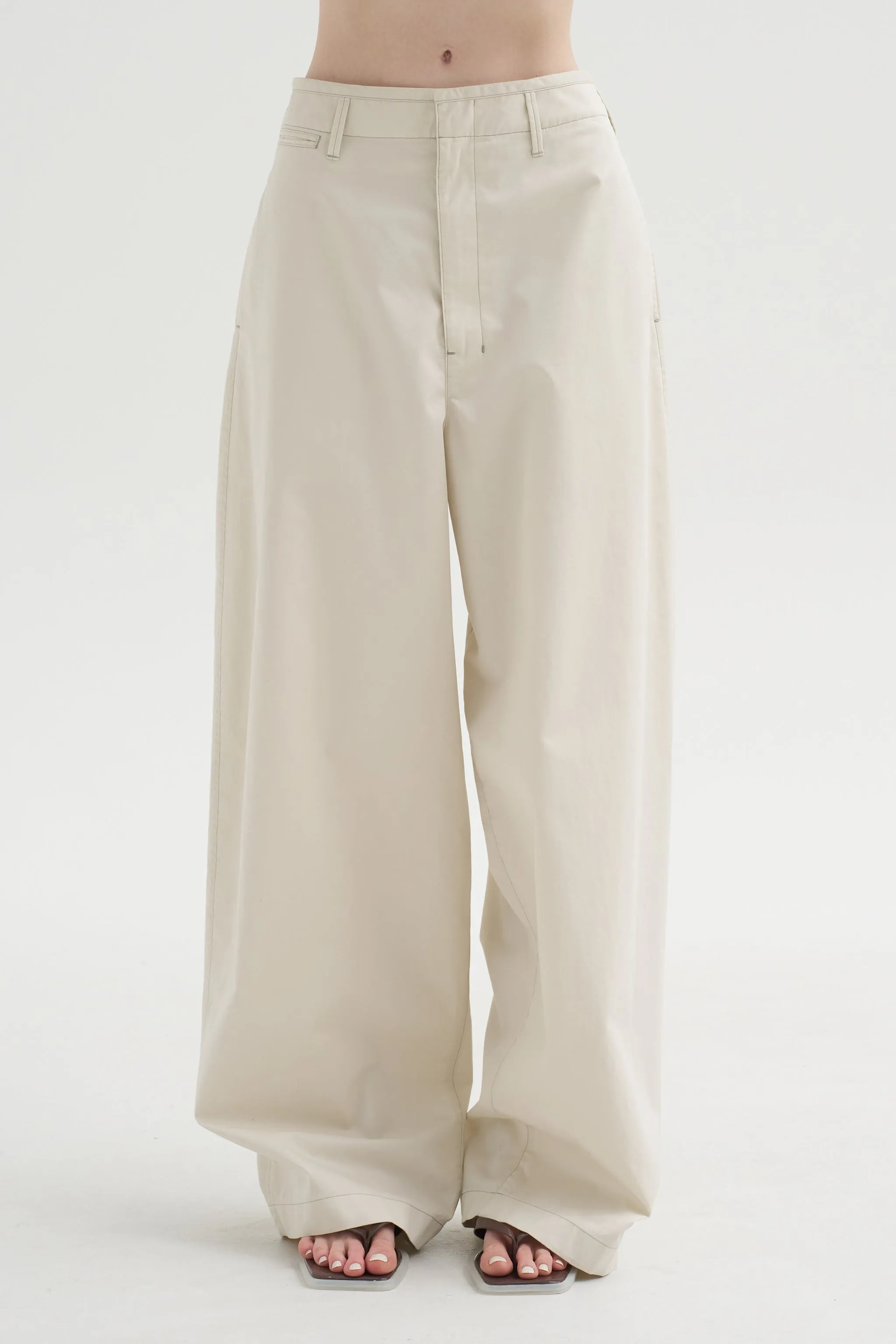 Large Chino, Rice Powder sold by Kick Pleat product image thumbnail 2