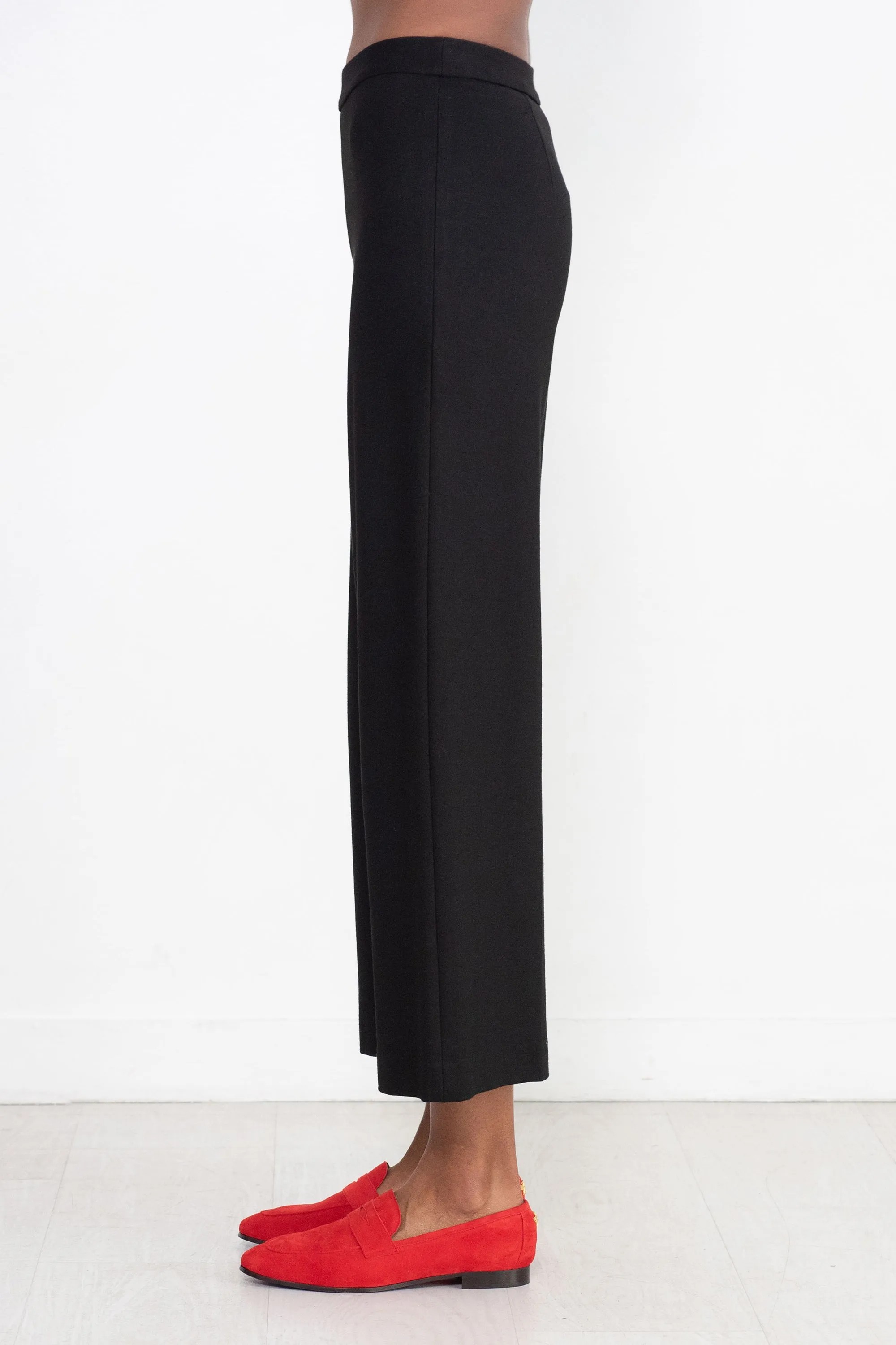 Pull On Straight Trouser, Black sold by Kick Pleat product image thumbnail 3