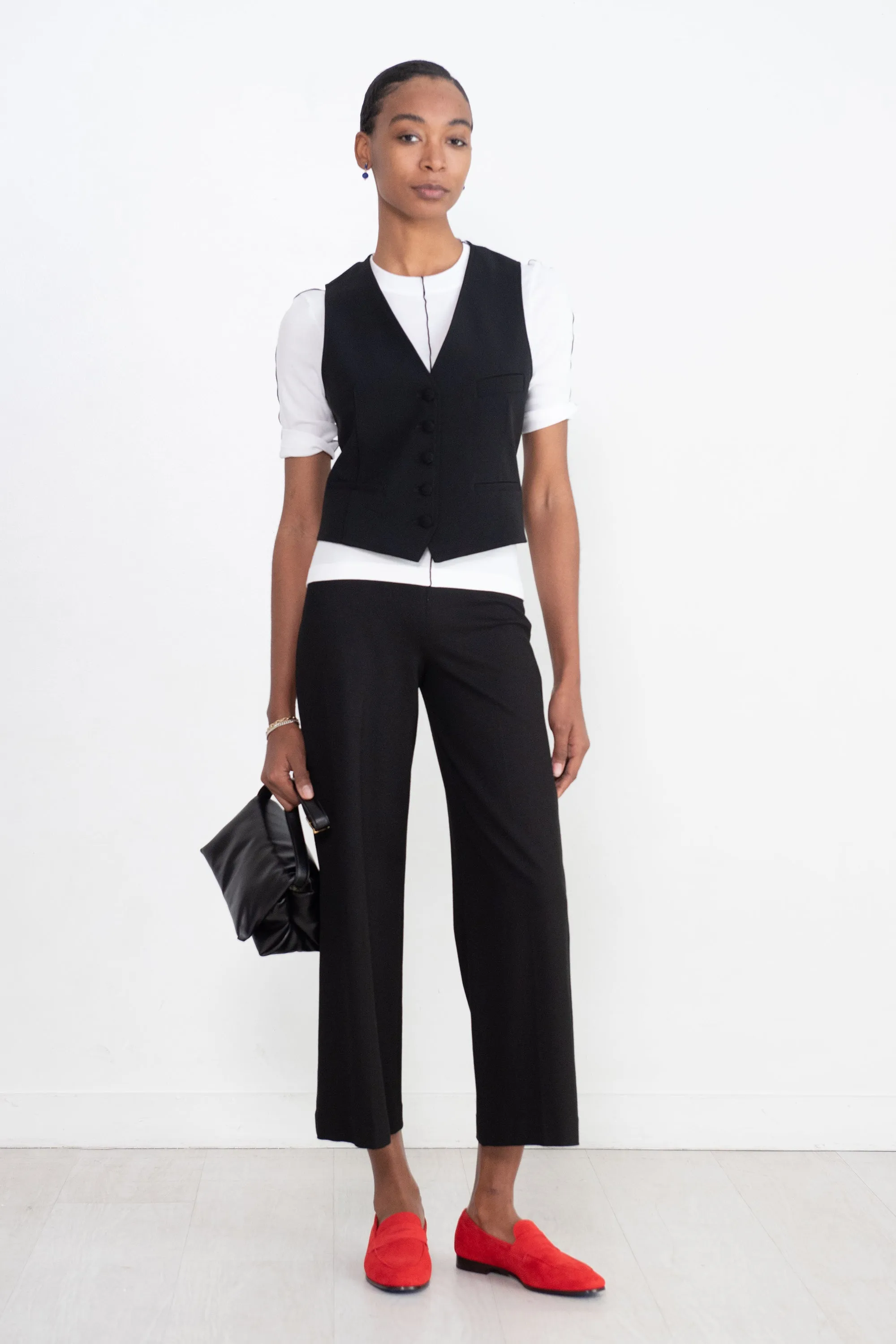 Pull On Straight Trouser, Black sold by Kick Pleat product image thumbnail 5