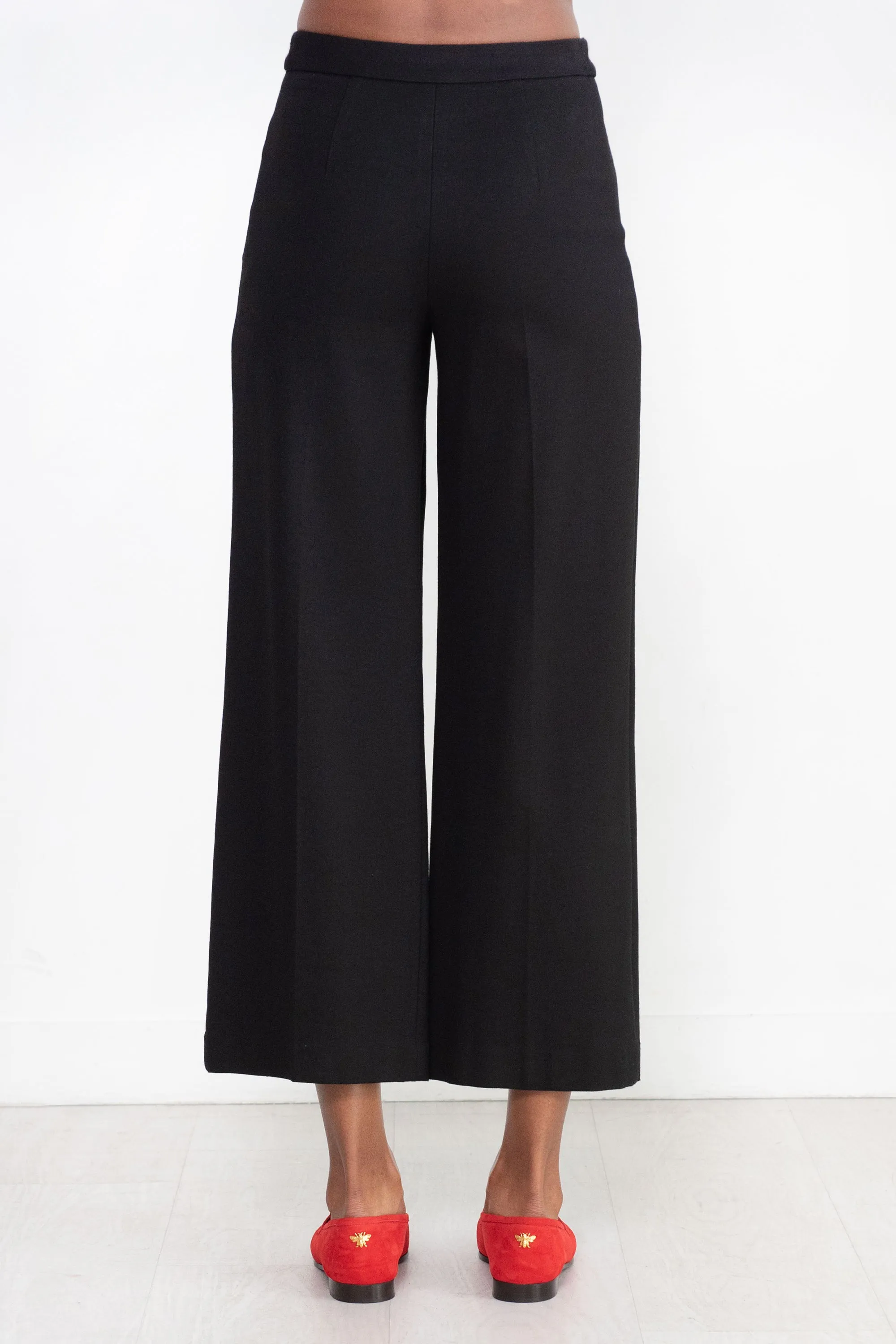 Pull On Straight Trouser, Black sold by Kick Pleat product image thumbnail 4