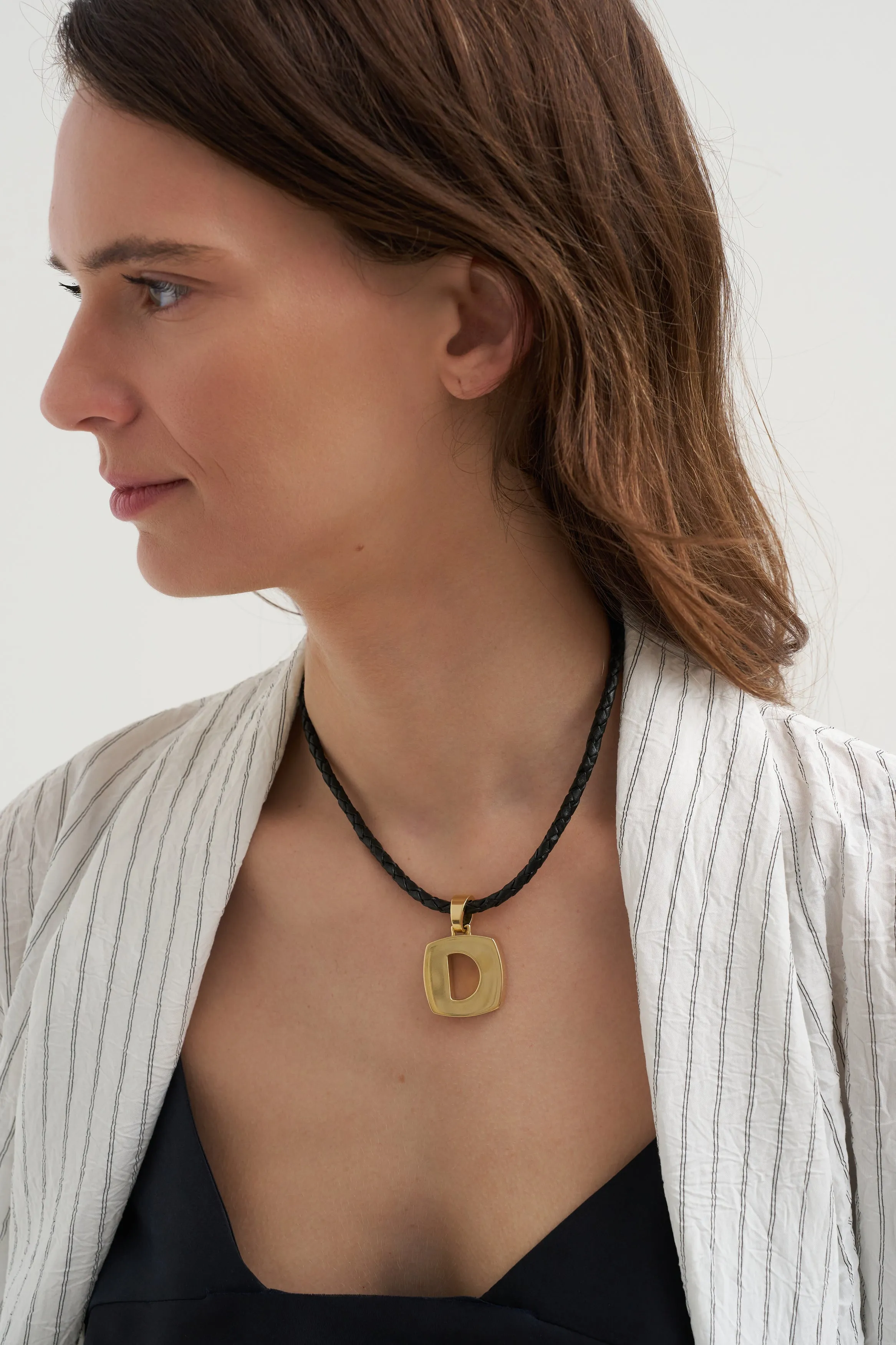 Splendente D Pendant, Yellow Gold sold by Kick Pleat