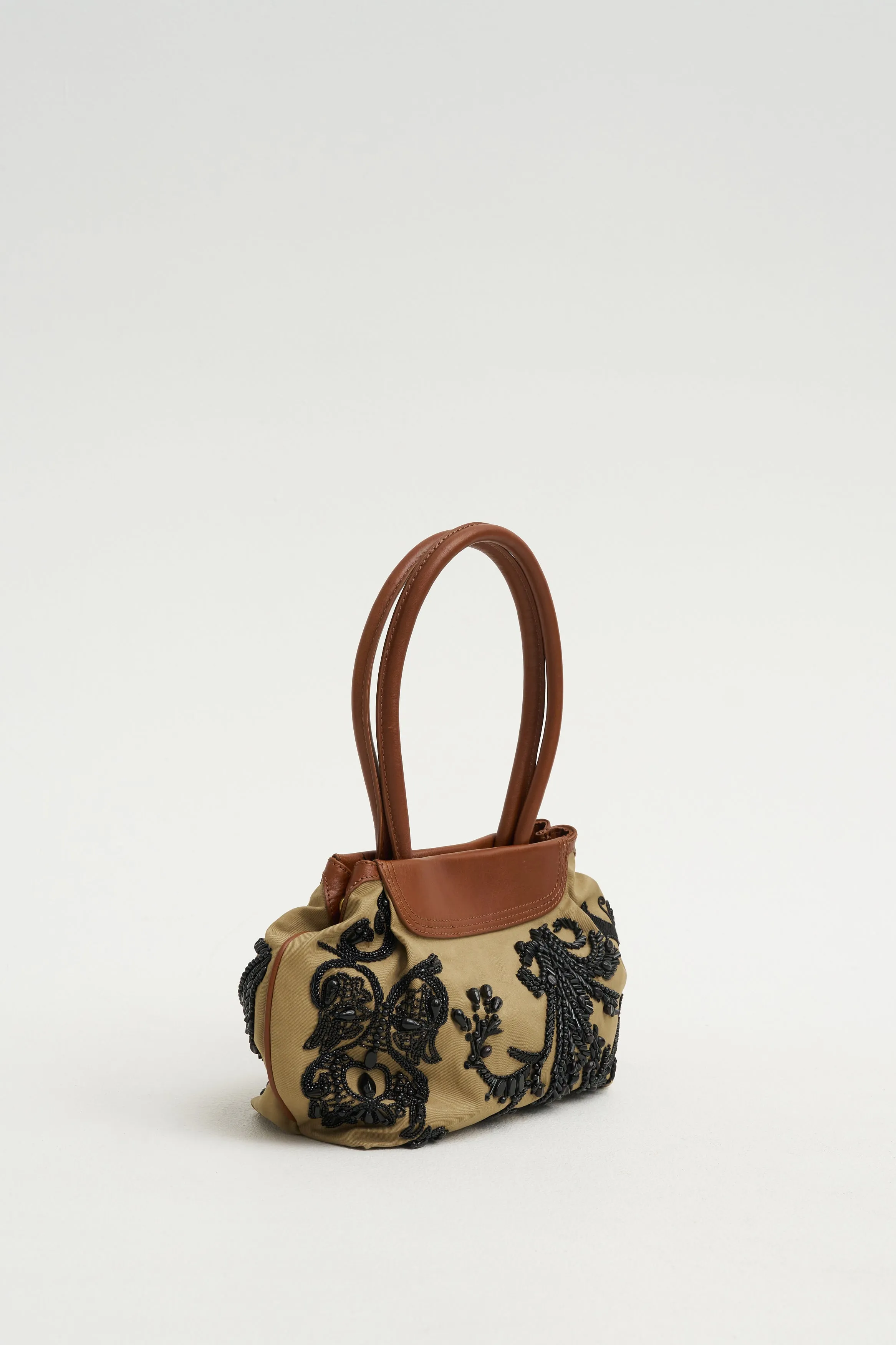 Beaded Handbag, Camel sold by Kick Pleat product image thumbnail 4