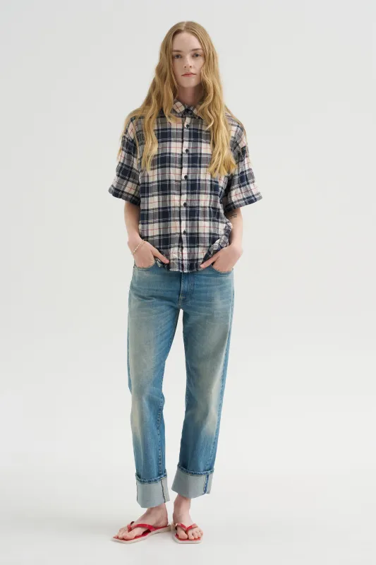Camicia Ibiza - Checks, Panna made by Labo.Art