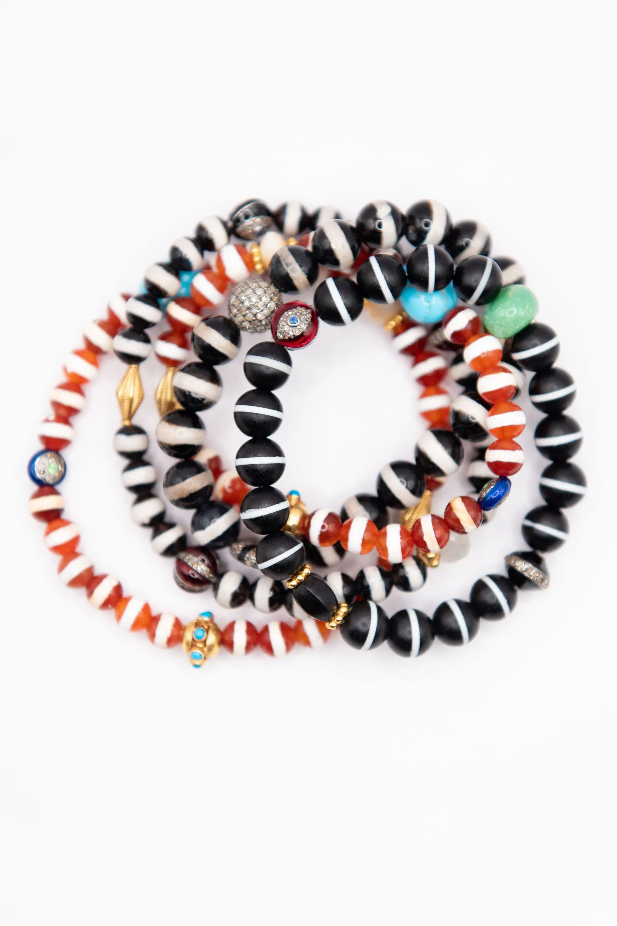 Stripe Bracelet, Brown Agate sold by Kick Pleat product image thumbnail 5