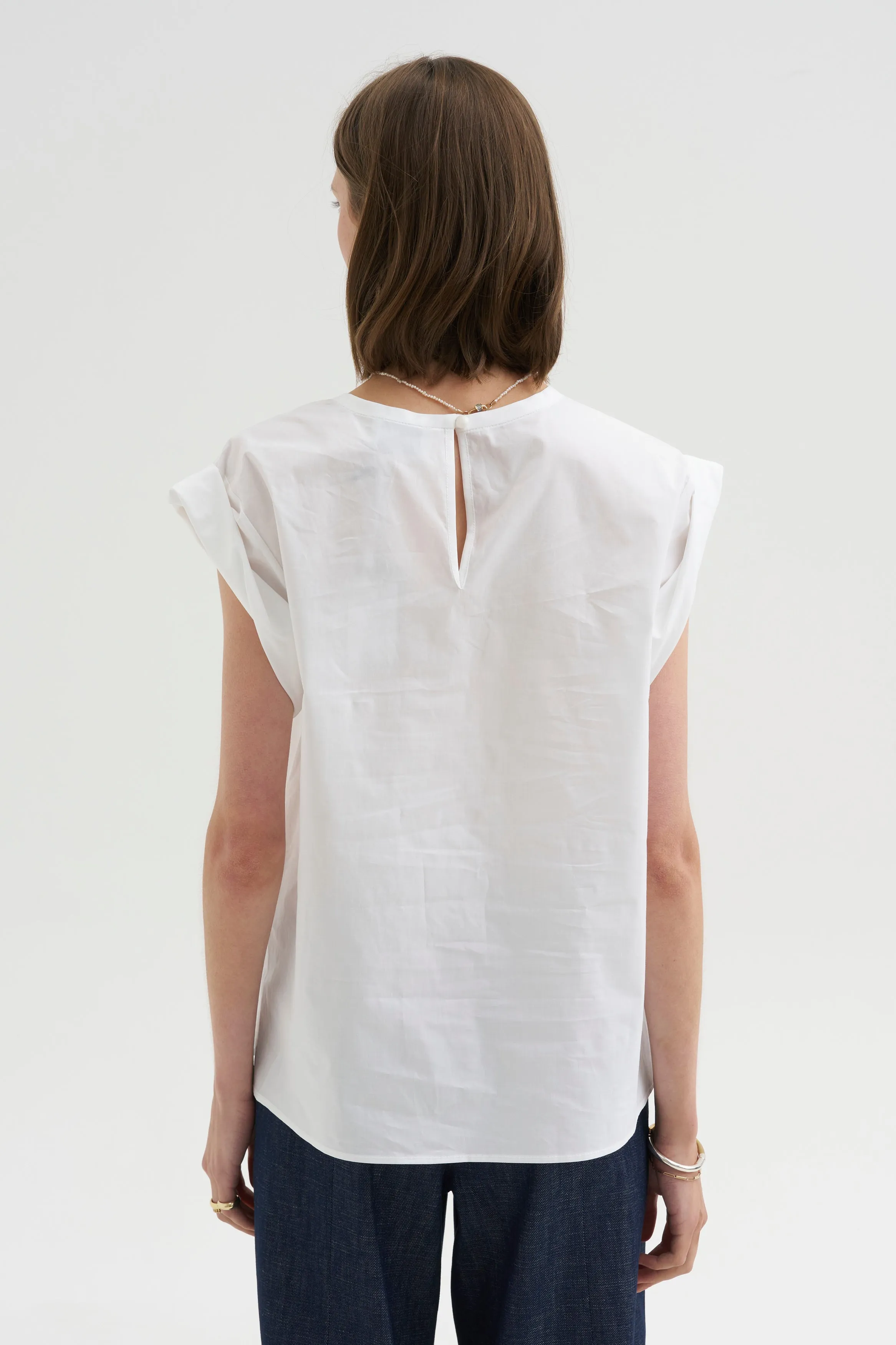Lynx Top, White sold by Kick Pleat product image thumbnail 4
