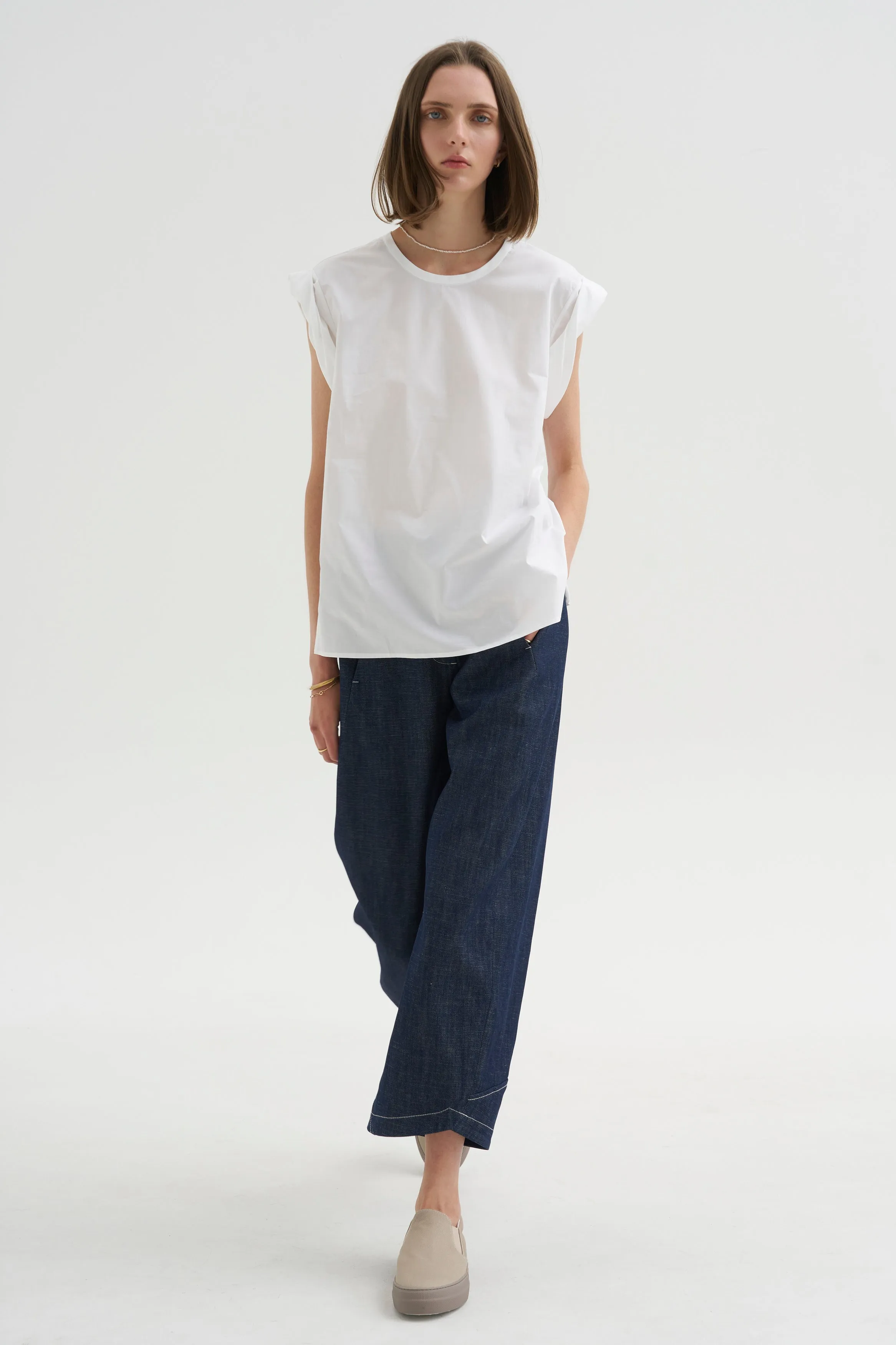 Lynx Top, White sold by Kick Pleat product image thumbnail 5