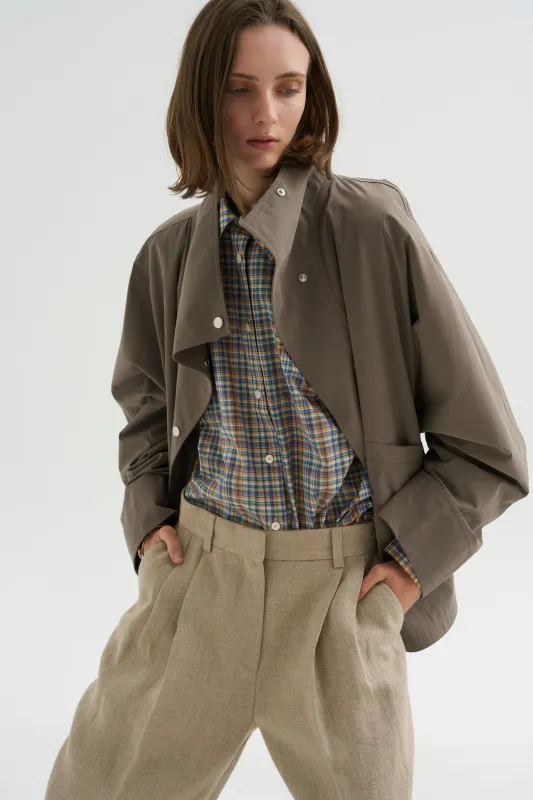 Classic Check Shirt, Blue & Orange made by Toteme