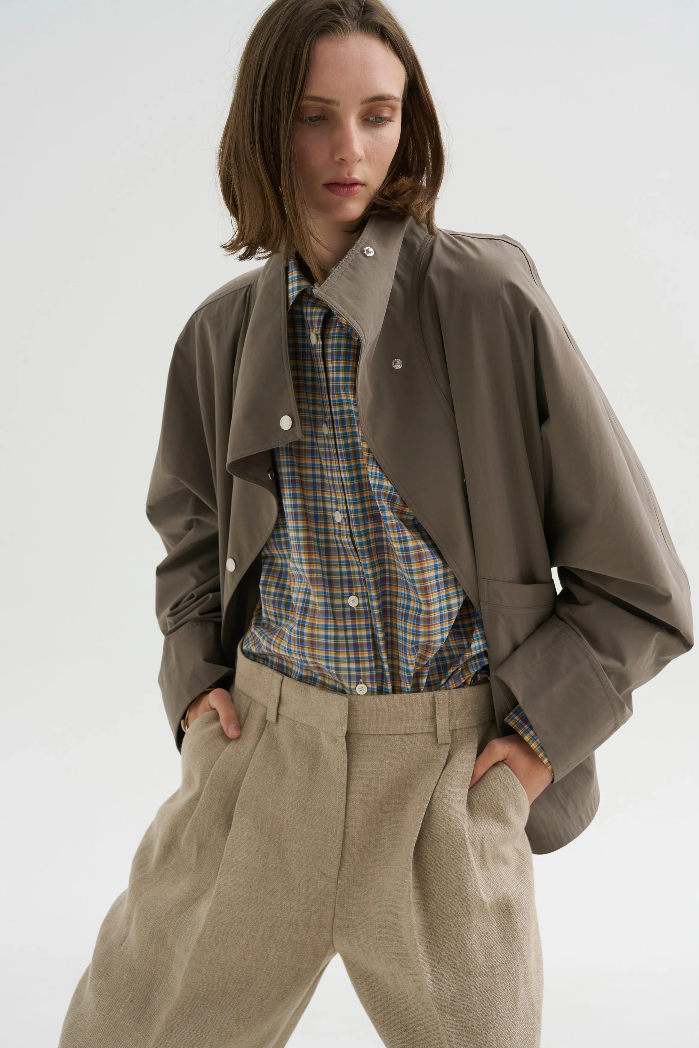 Classic Check Shirt, Blue & Orange sold by Kick Pleat