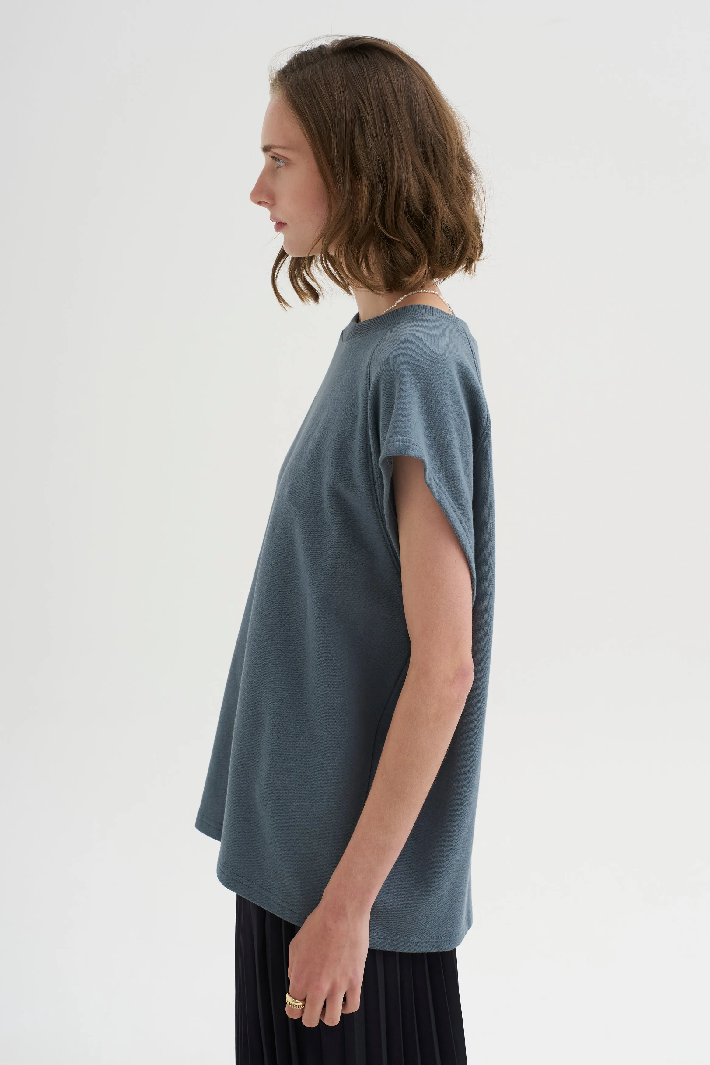 Light Weight Sweatshirting Sleeveless Easy Top sold by Kick Pleat product image thumbnail 4