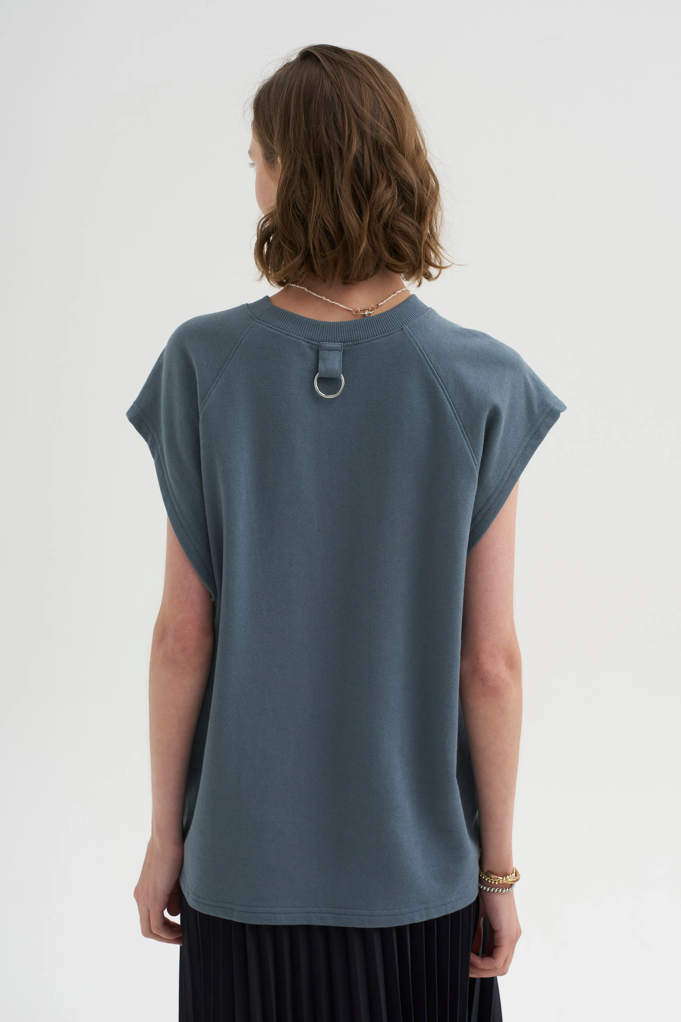 Light Weight Sweatshirting Sleeveless Easy Top sold by Kick Pleat product image thumbnail 5