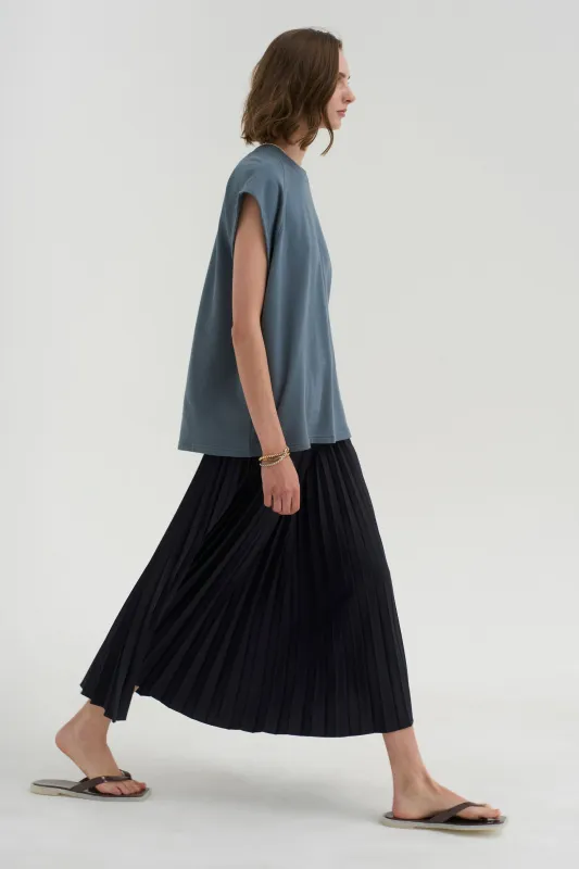 Light Weight Sweatshirting Sleeveless Easy Top made by Tibi