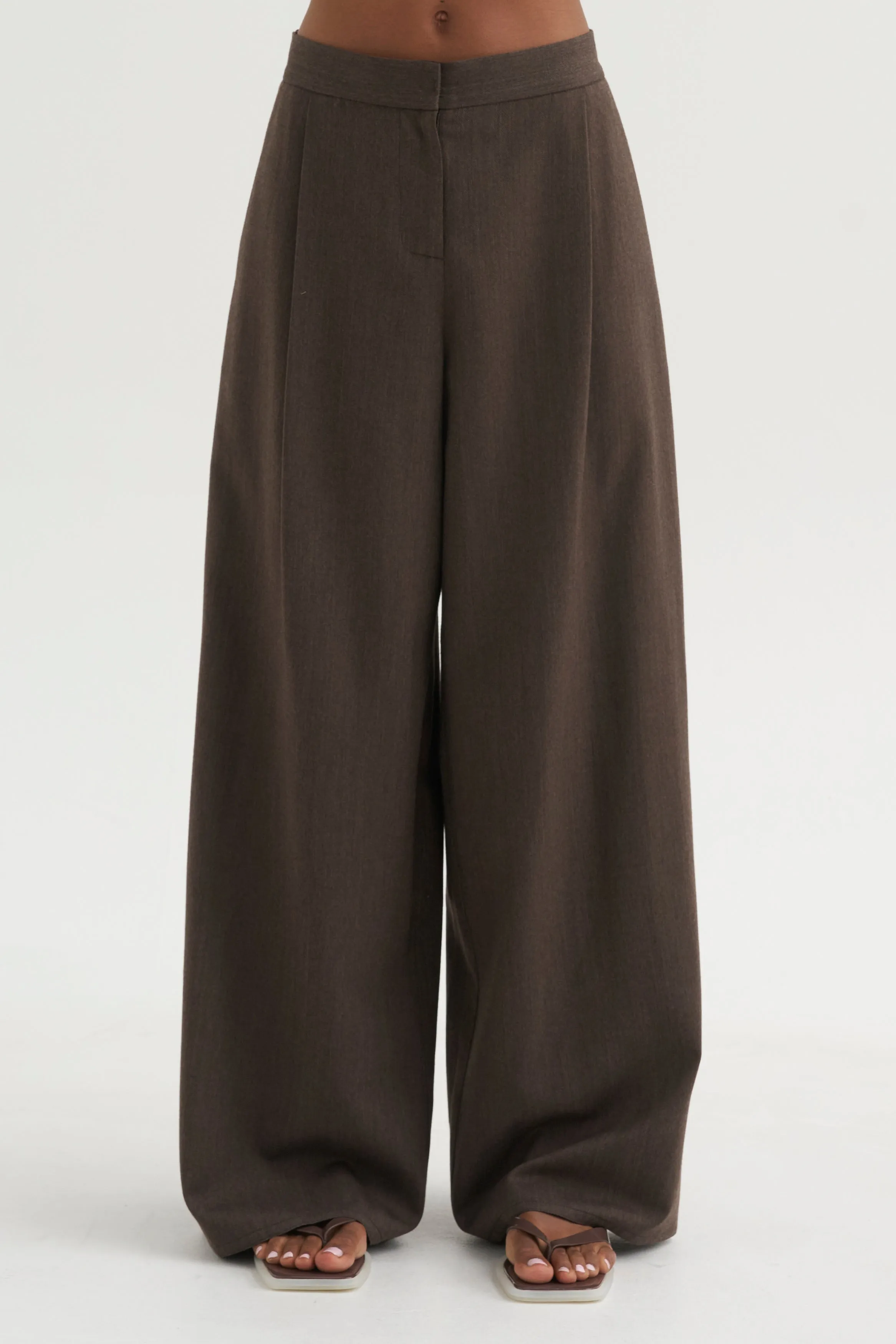 Full Pants - Spigato, Dark Taupe sold by Kick Pleat product image thumbnail 2