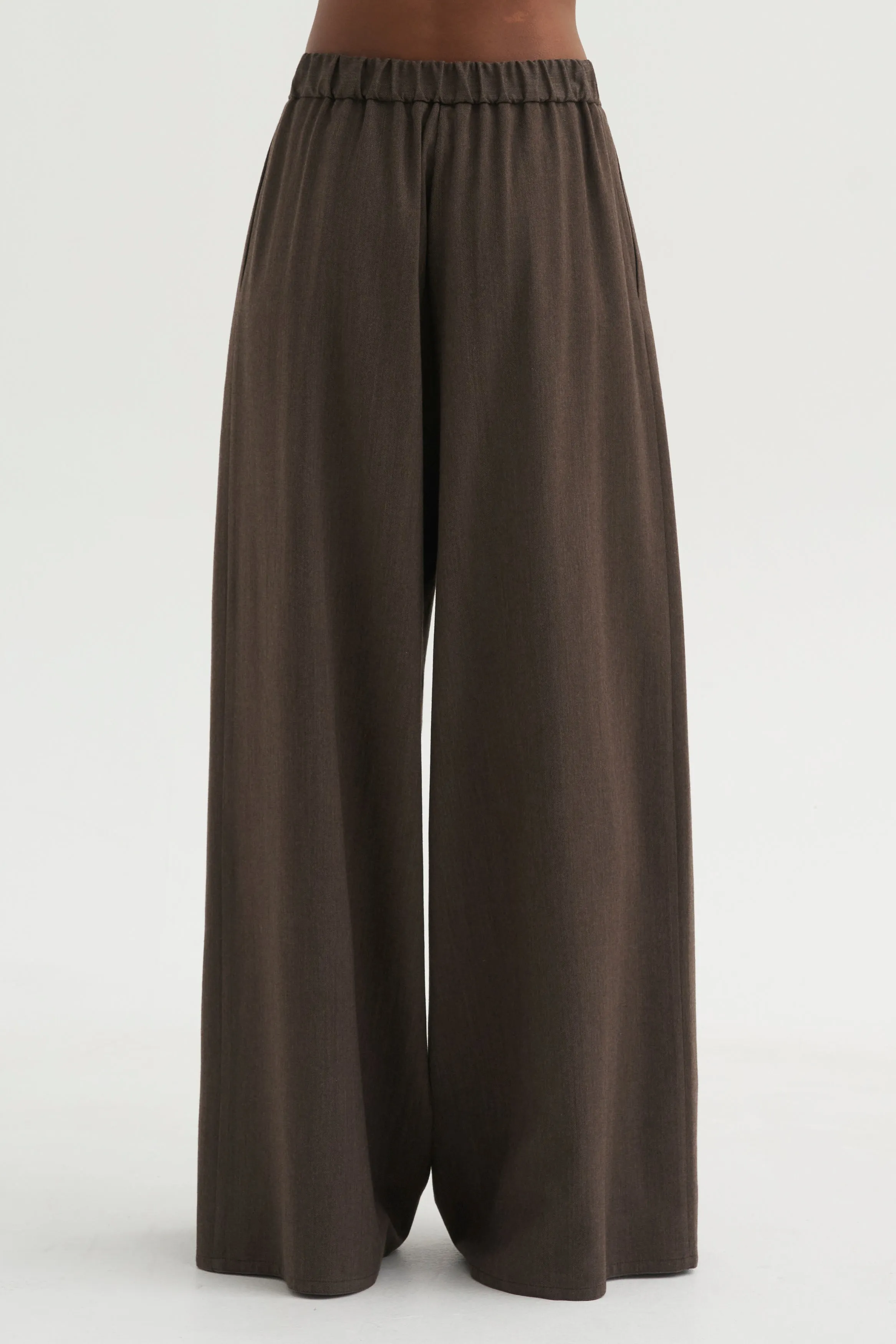 Full Pants - Spigato, Dark Taupe sold by Kick Pleat product image thumbnail 4