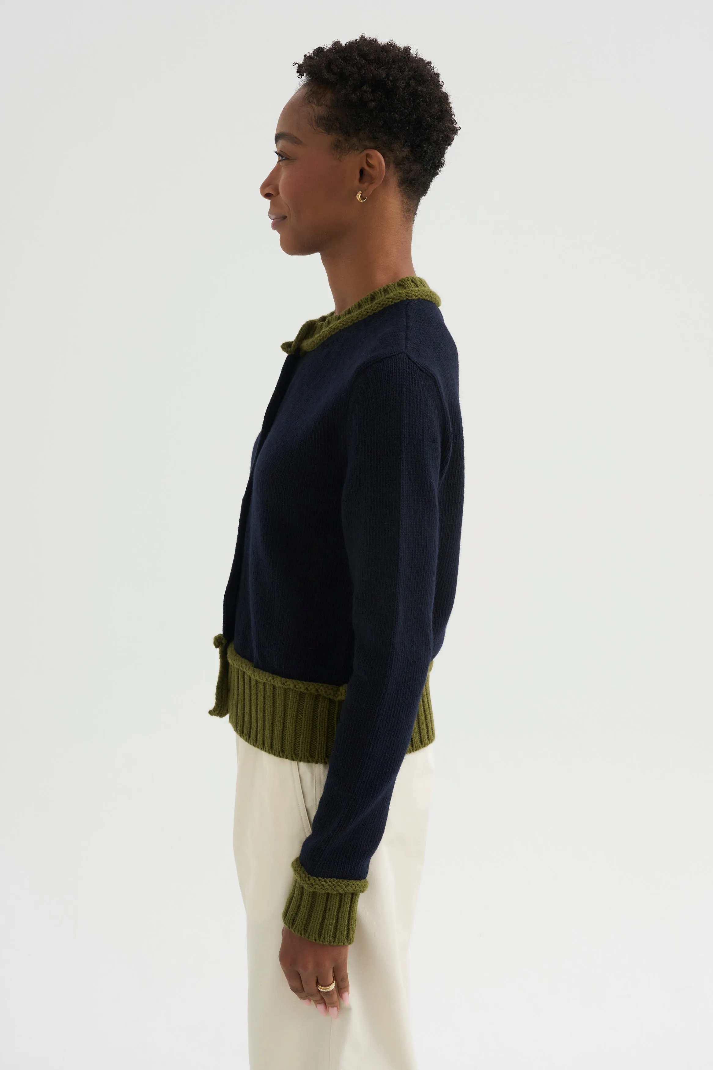 Wool Blend Cardigan, Eclipse sold by Kick Pleat product image thumbnail 3