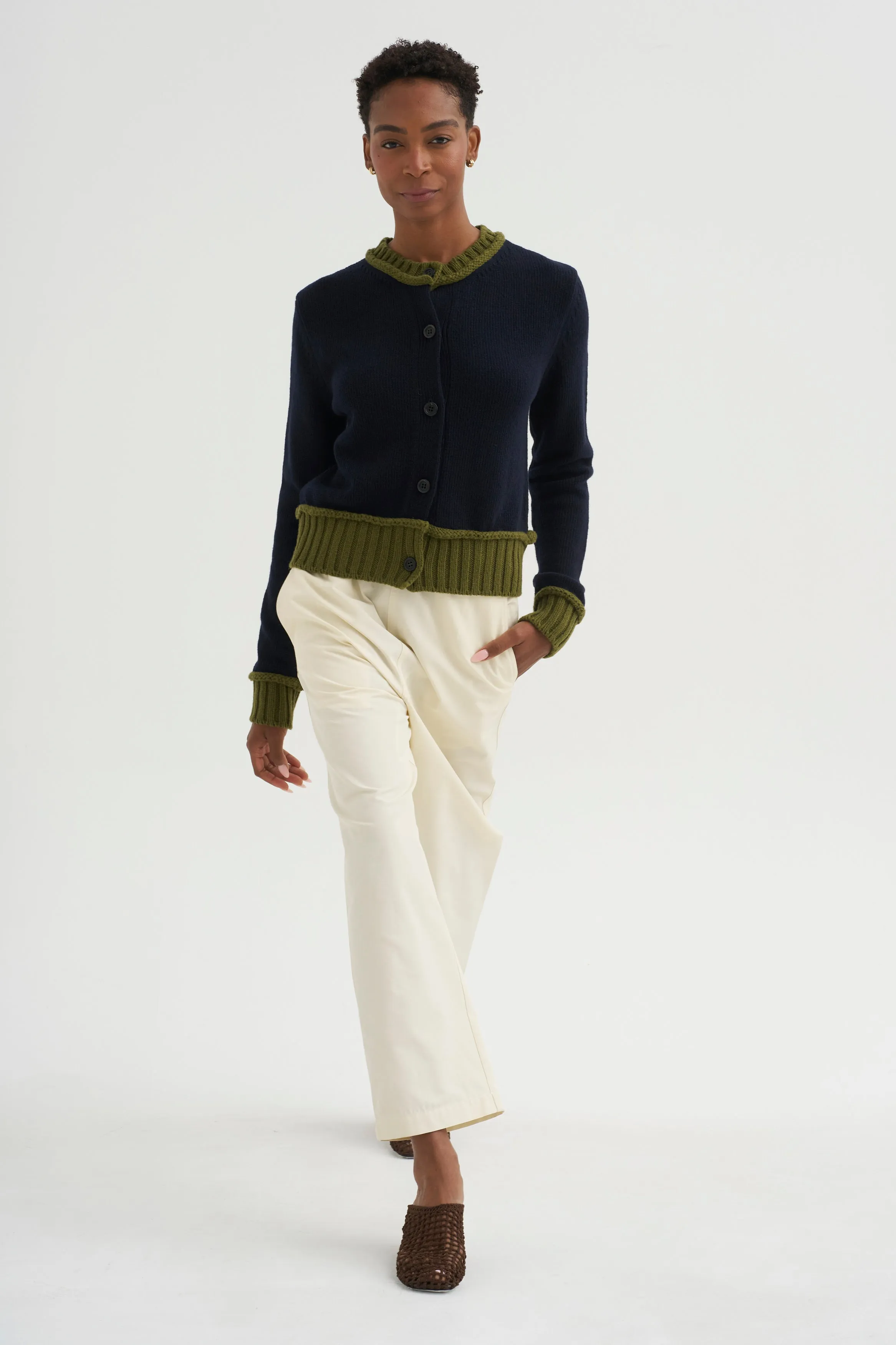 Wool Blend Cardigan, Eclipse sold by Kick Pleat