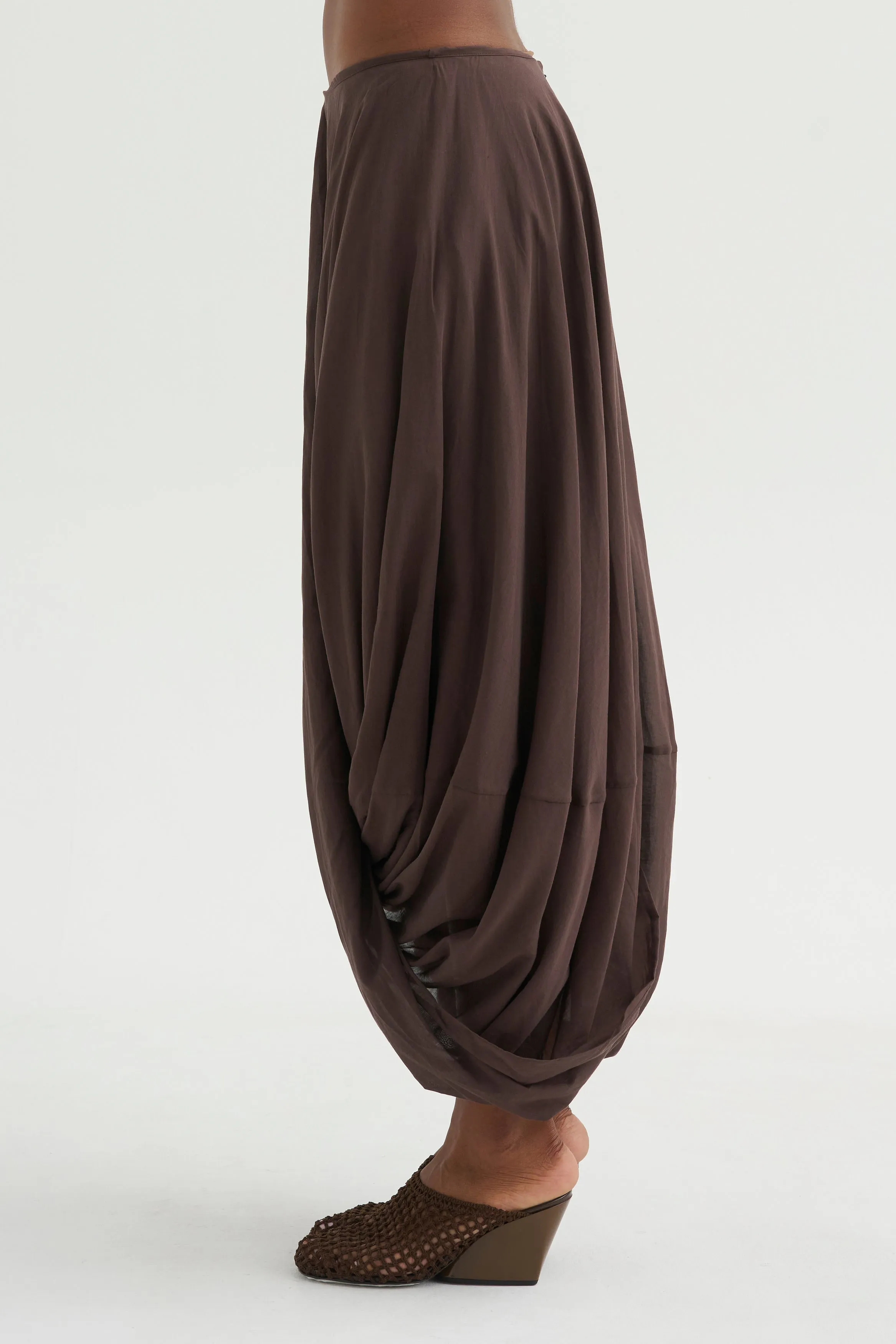 Cocoon Skirt, Walnut sold by Kick Pleat product image thumbnail 3