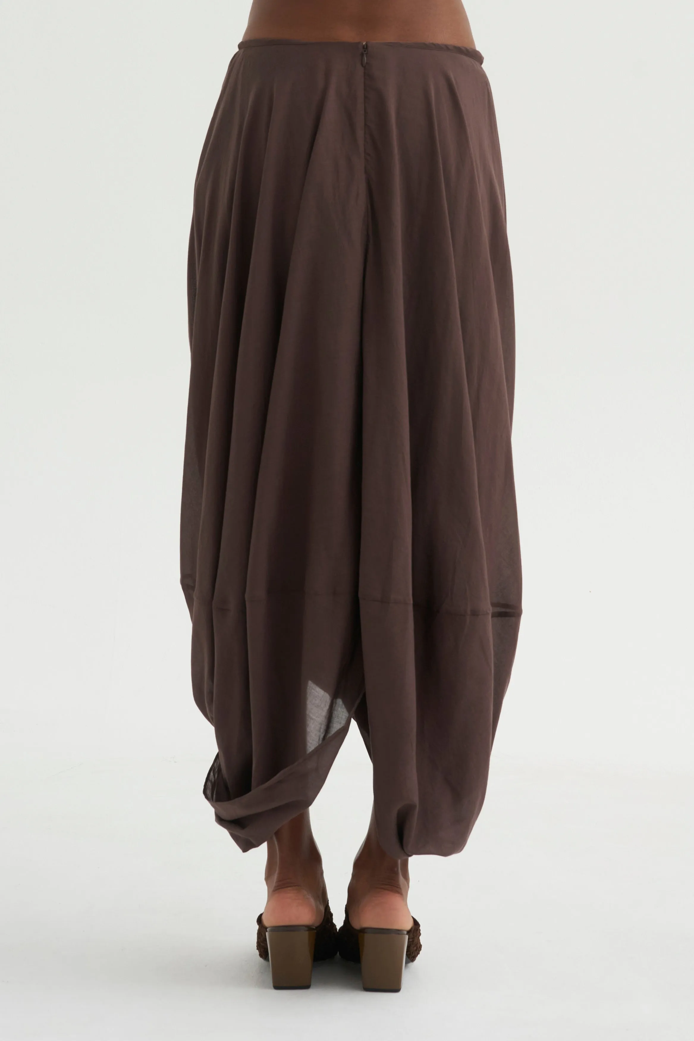 Cocoon Skirt, Walnut sold by Kick Pleat product image thumbnail 4