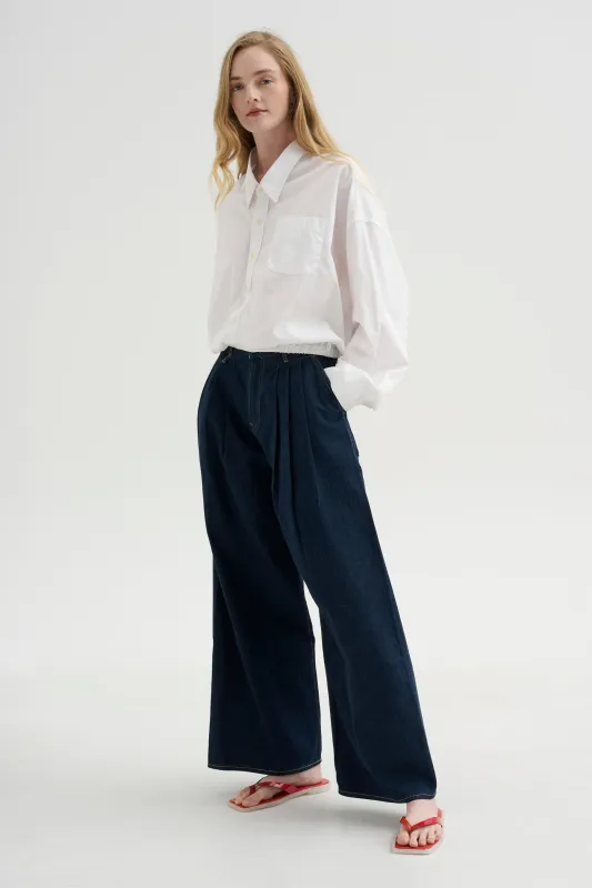 Crossover Bubble Shirt, White made by R13
