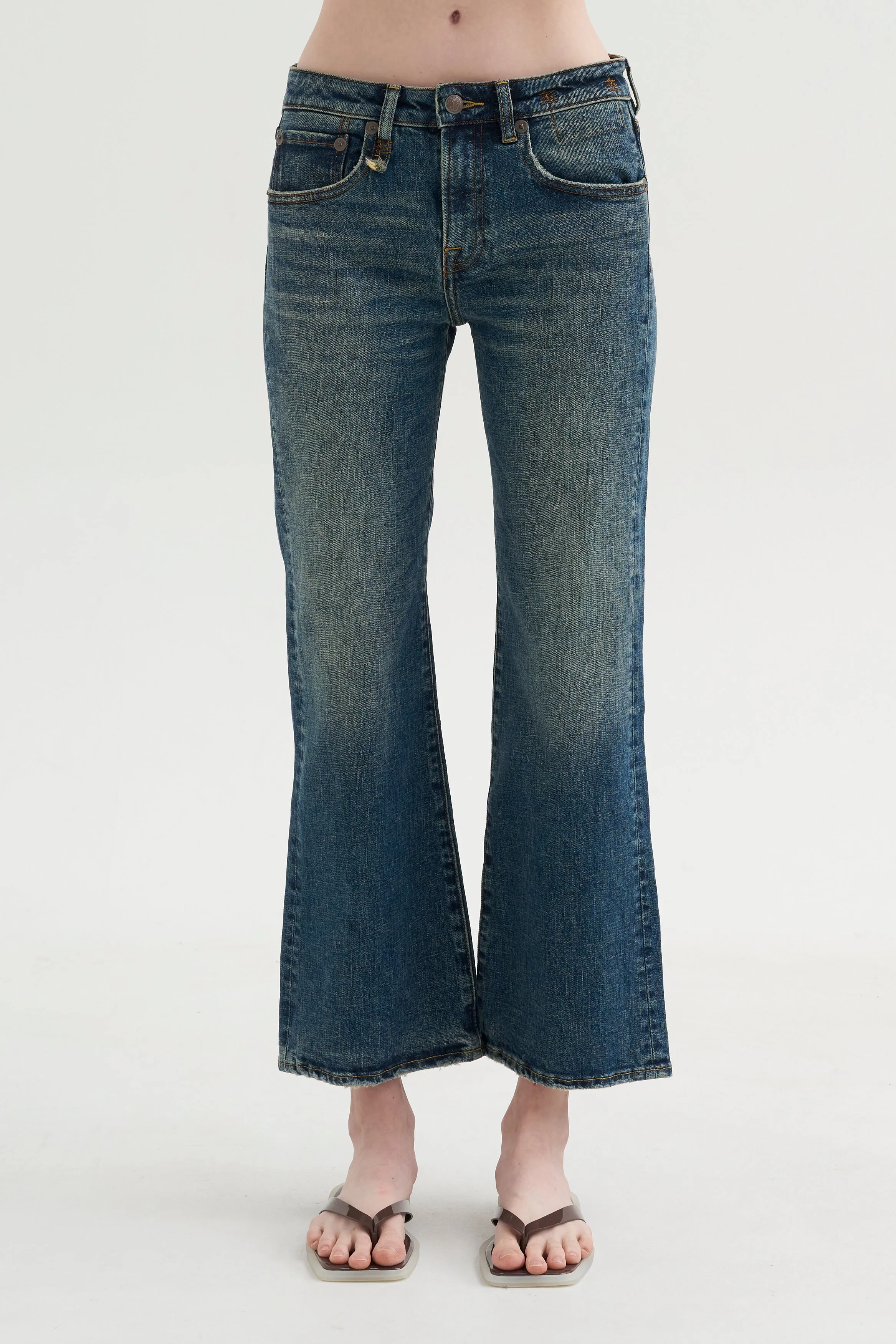 Joan Kick Flare Jean, Melvin Blue Stretch sold by Kick Pleat product image thumbnail 2
