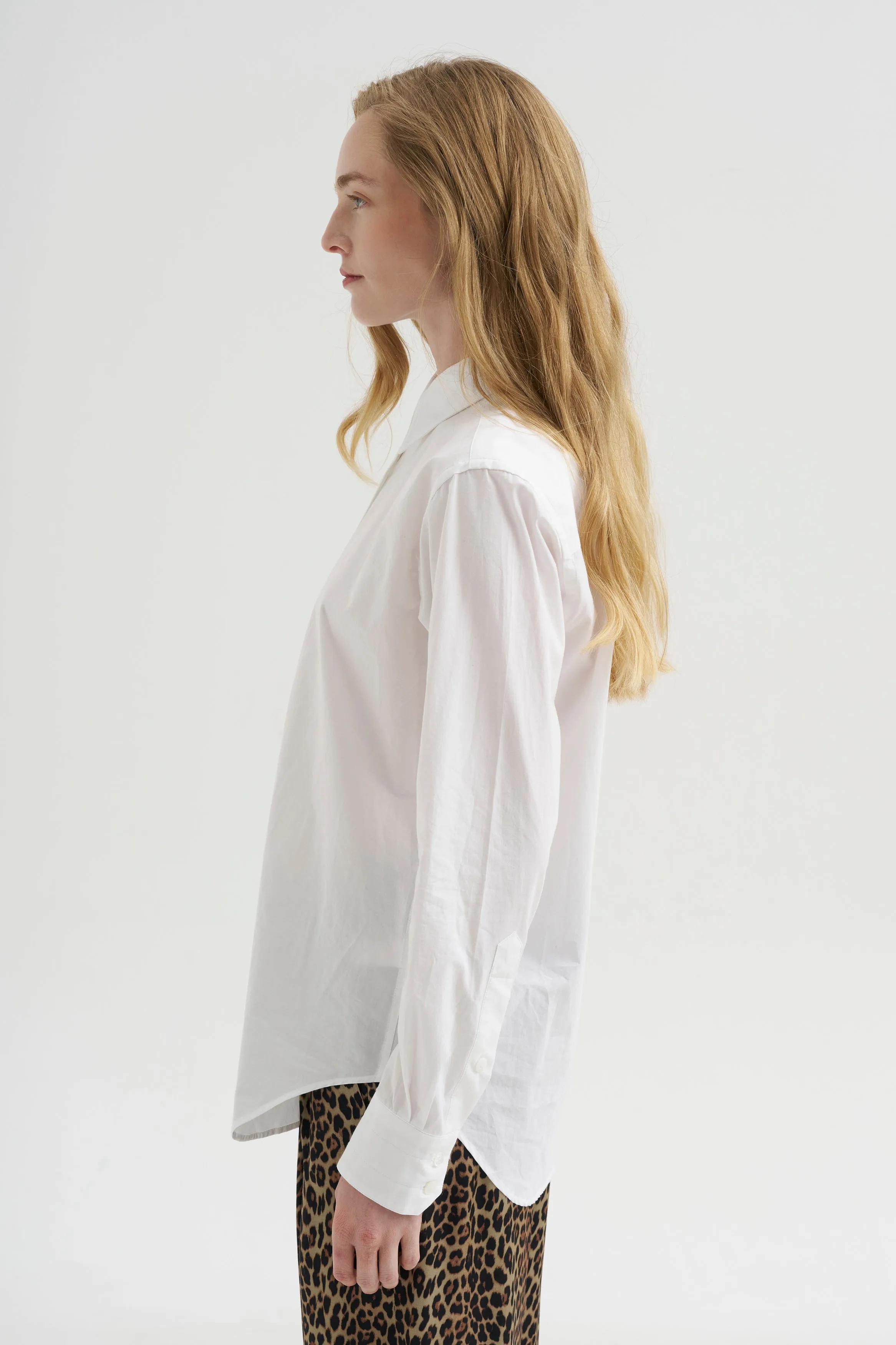 Slim Tunic Shirt, White sold by Kick Pleat product image thumbnail 3