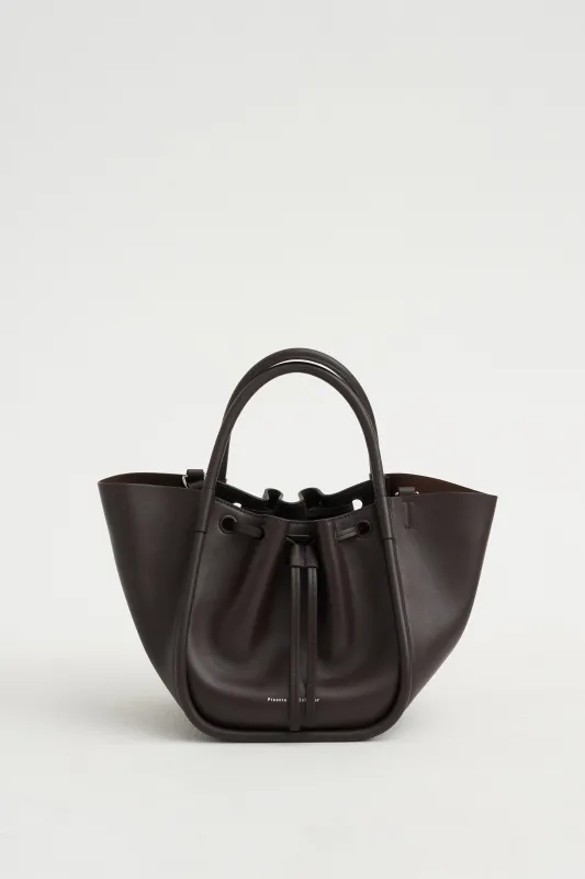 Small Ruched Tote, Espresso made by Proenza Schouler