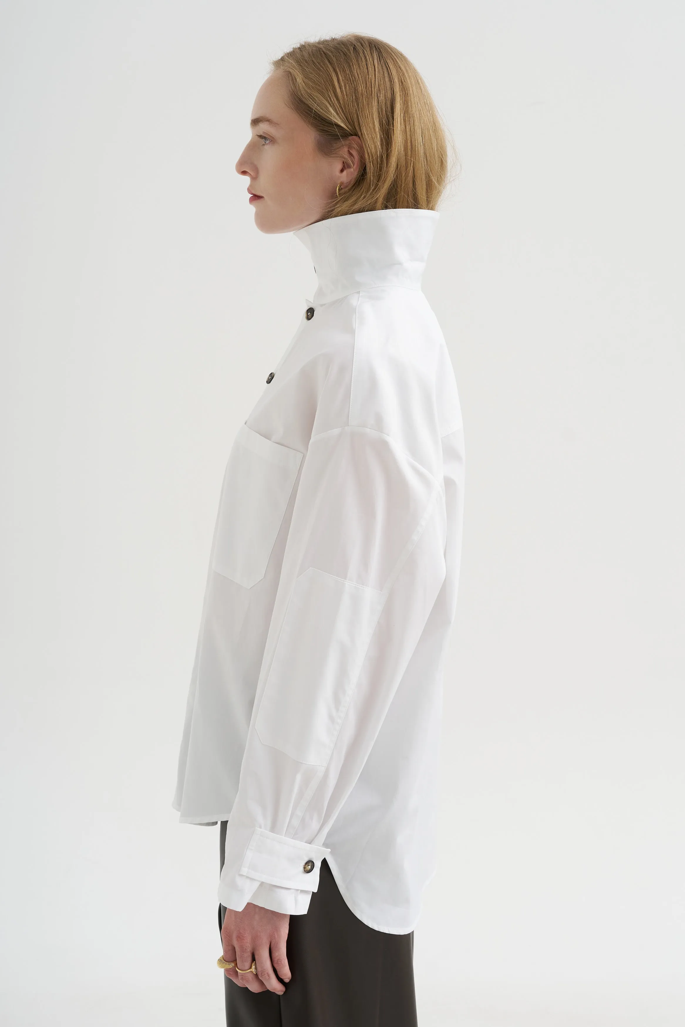 Long Sleeve Shirt, White sold by Kick Pleat product image thumbnail 3