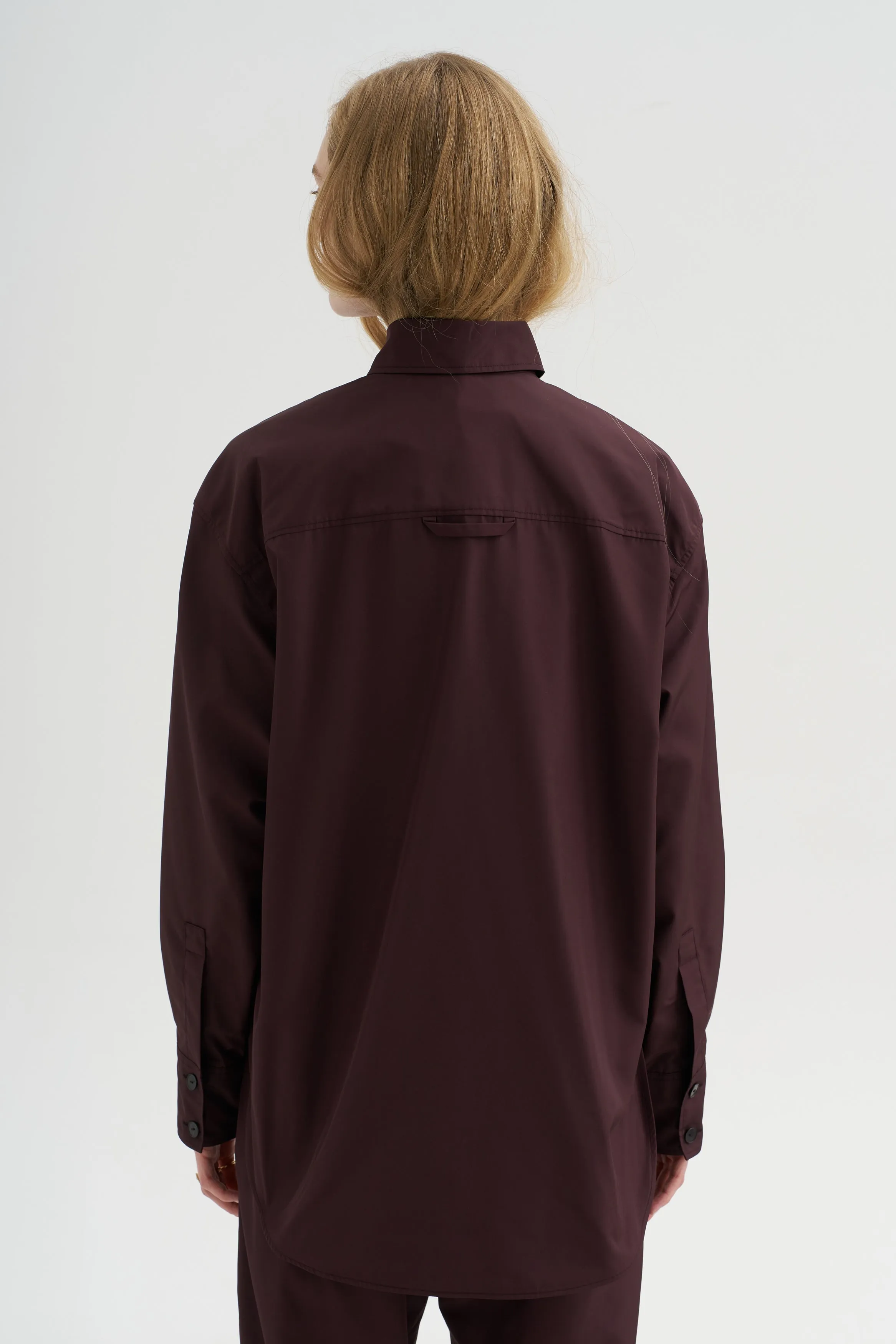 Point Collar Shirt, Plum sold by Kick Pleat product image thumbnail 4