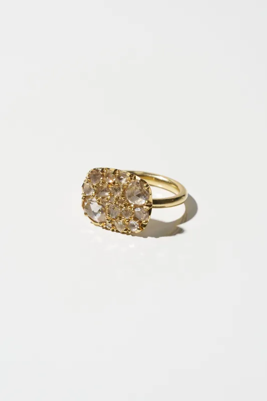 Into the Wild Ring - Extra Horizontal, Yellow Gold made by Kick Pleat
