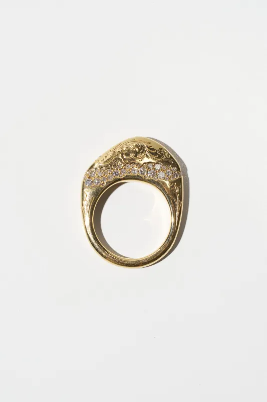 Wishstone Ring, Yellow Gold made by Kick Pleat