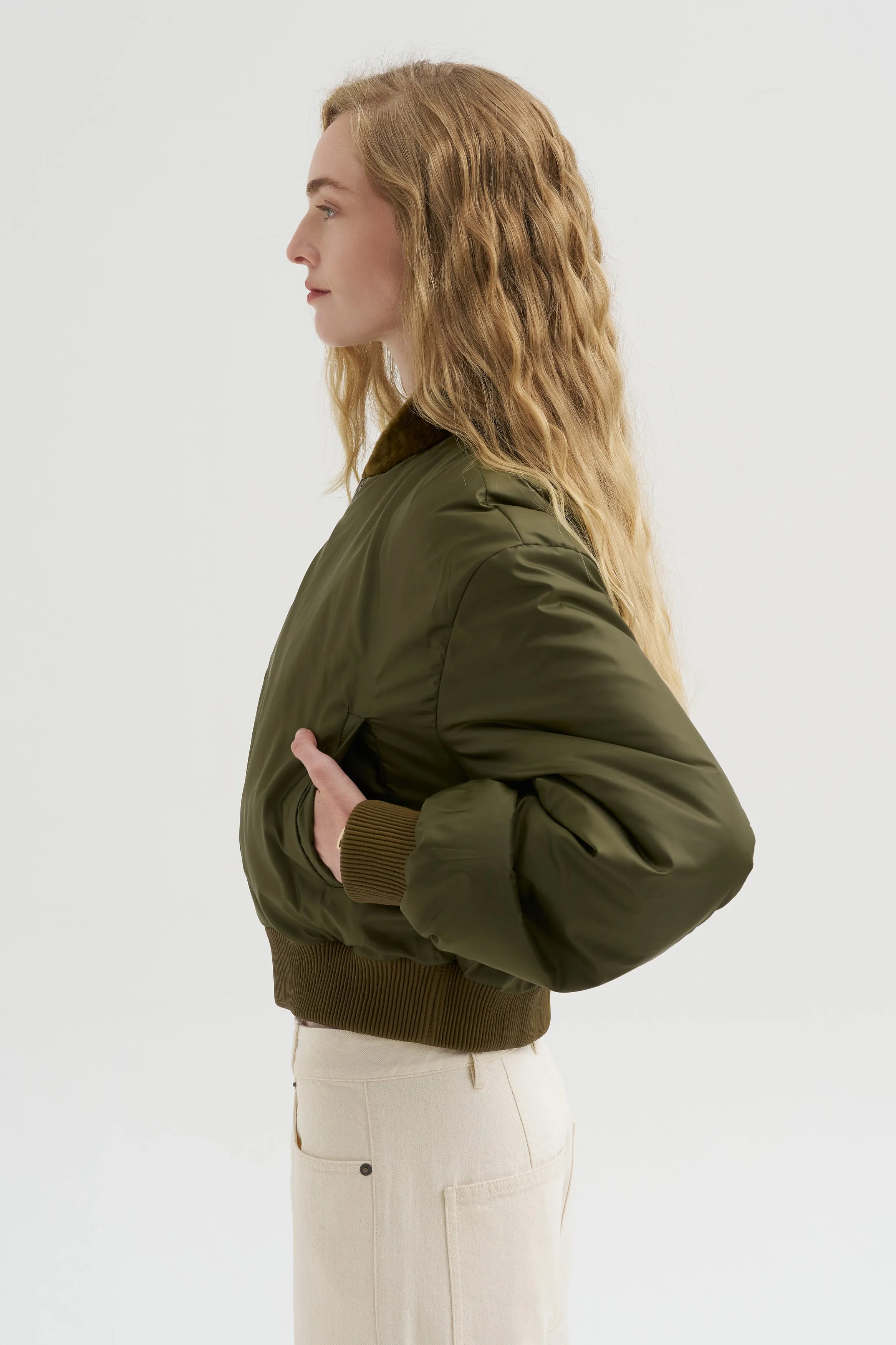 Azra - Astragan, Dark Olive sold by Kick Pleat product image thumbnail 4