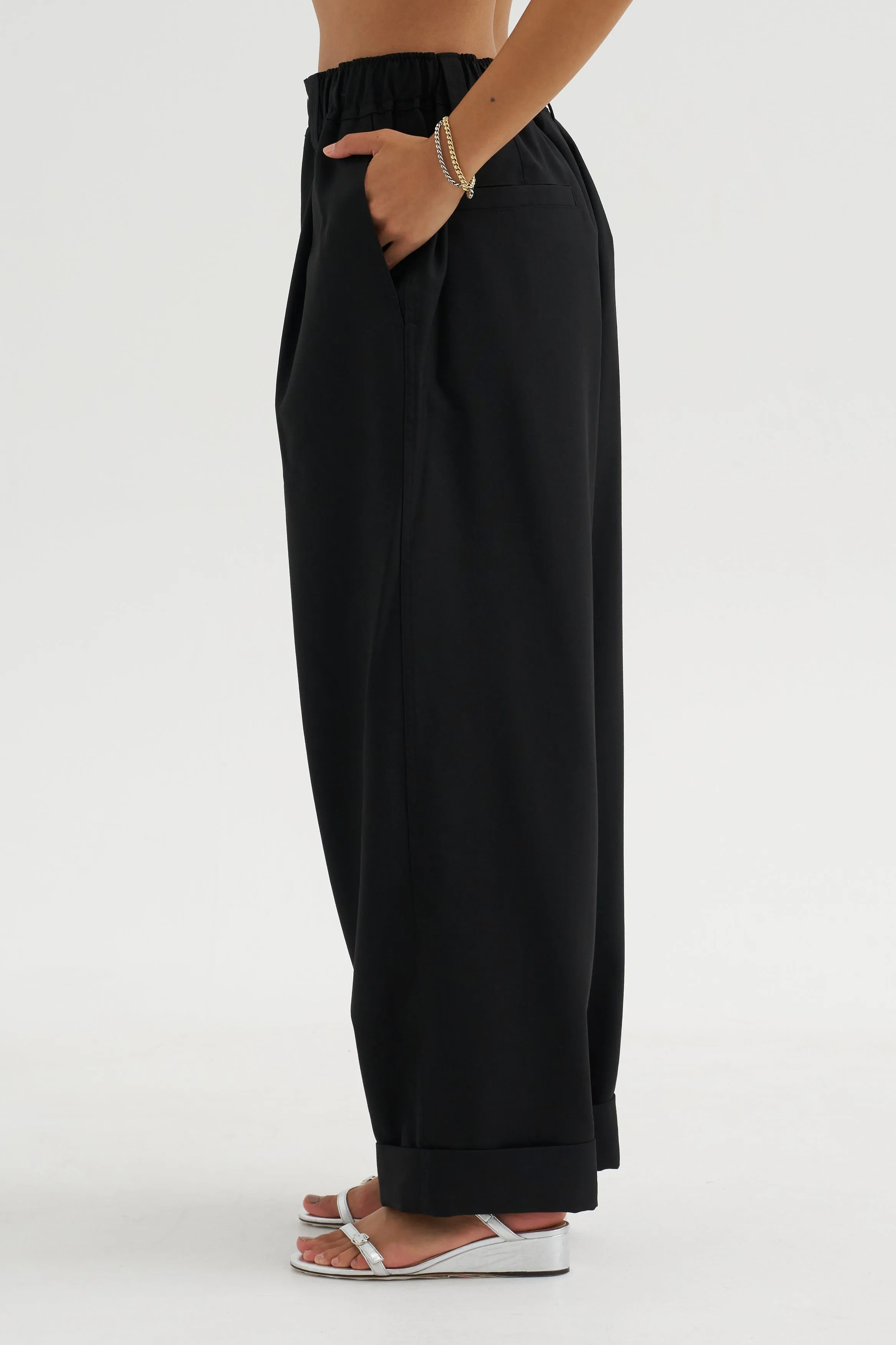 Trousers, Black sold by Kick Pleat product image thumbnail 3