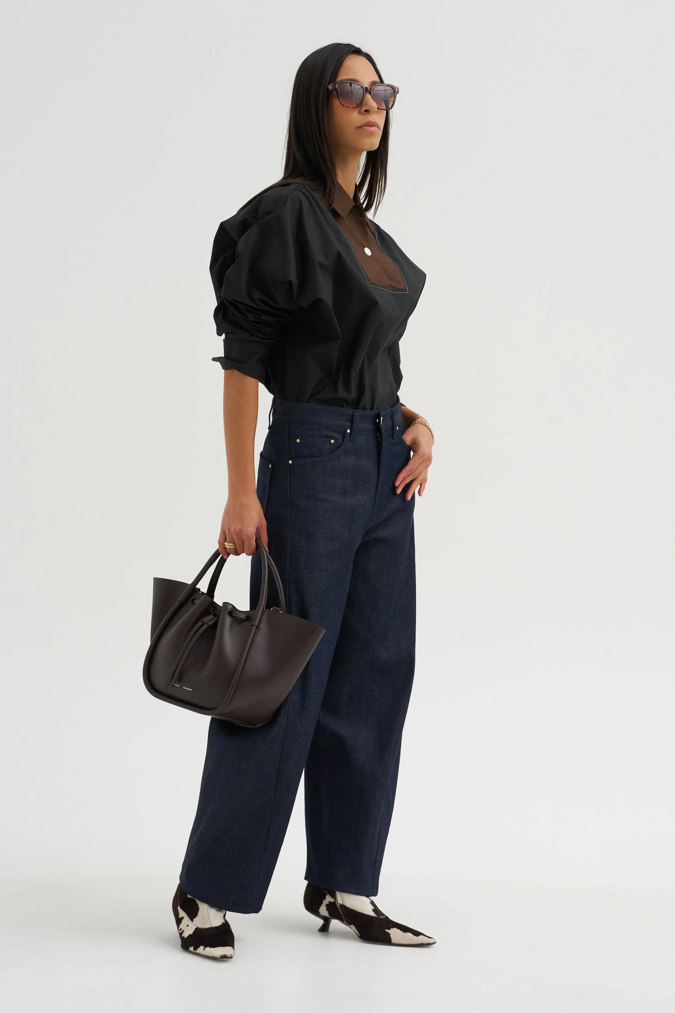 Poplin Shirt, Black sold by Kick Pleat product image thumbnail 5